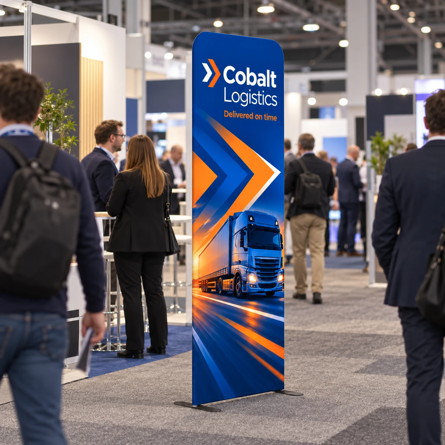 Modulate Modular Fabric Wall with Square Corners in use at an event