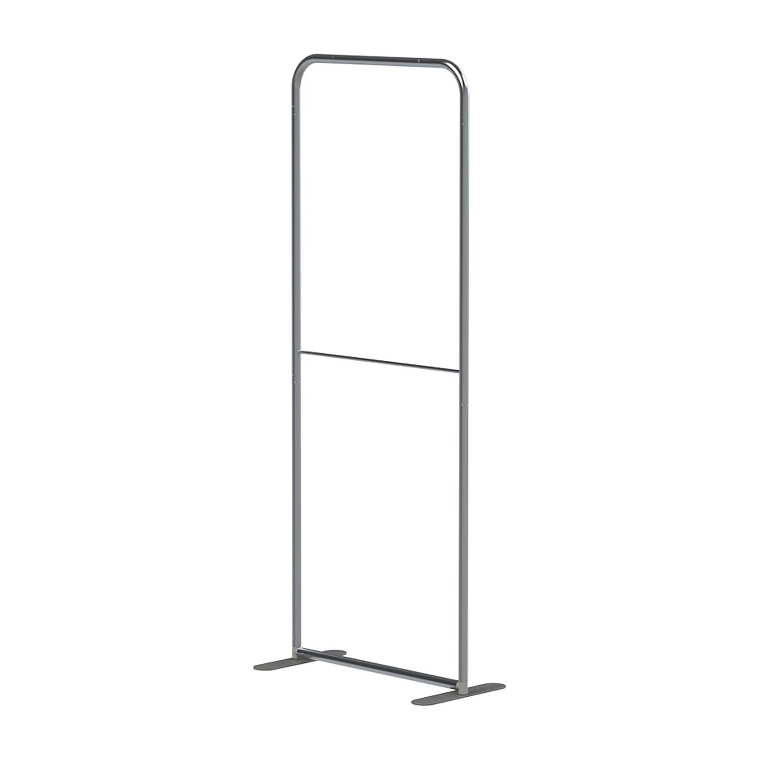 Rounded-top wall frame with crossbar and feet, no graphic