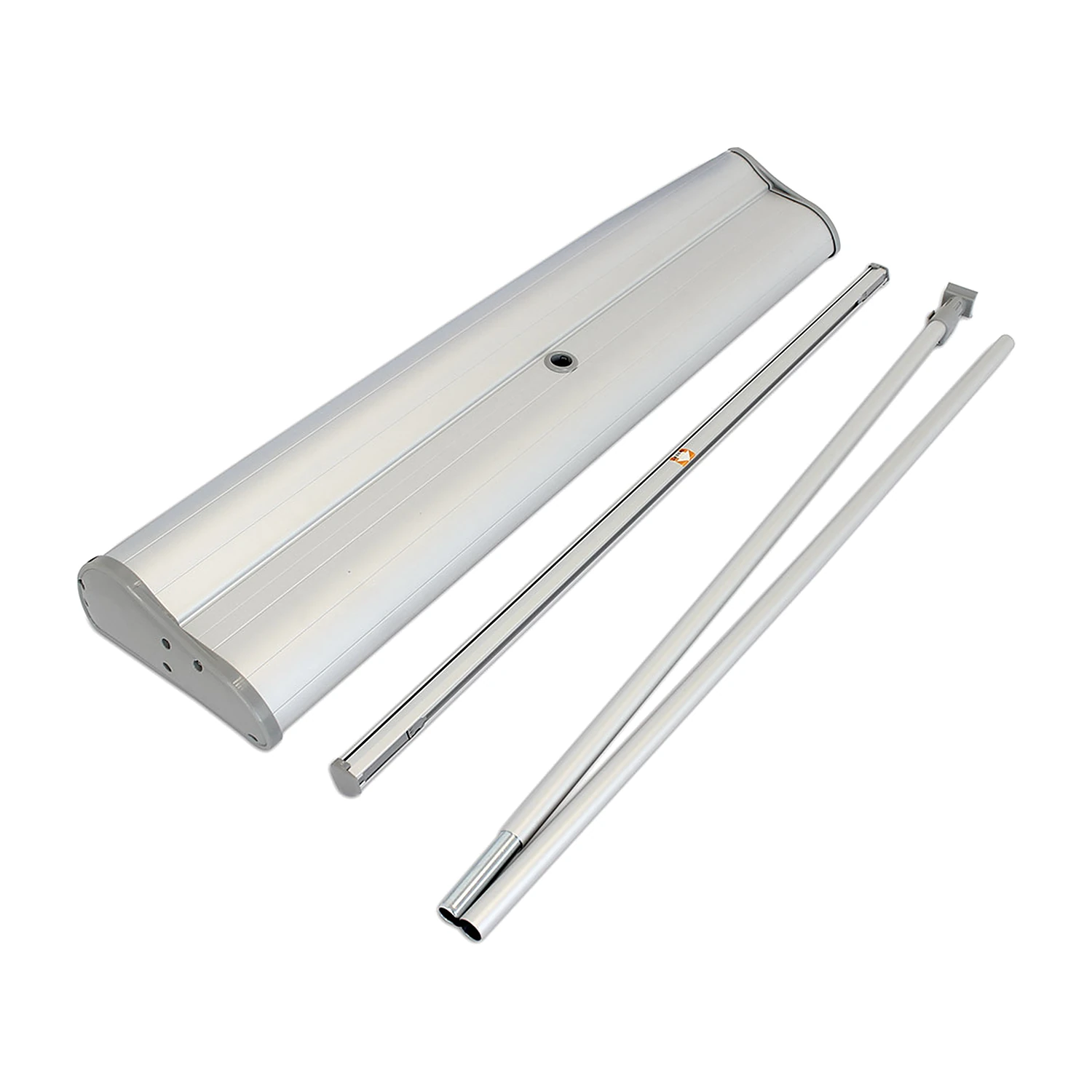 Roller banner cassette with the sectional pole