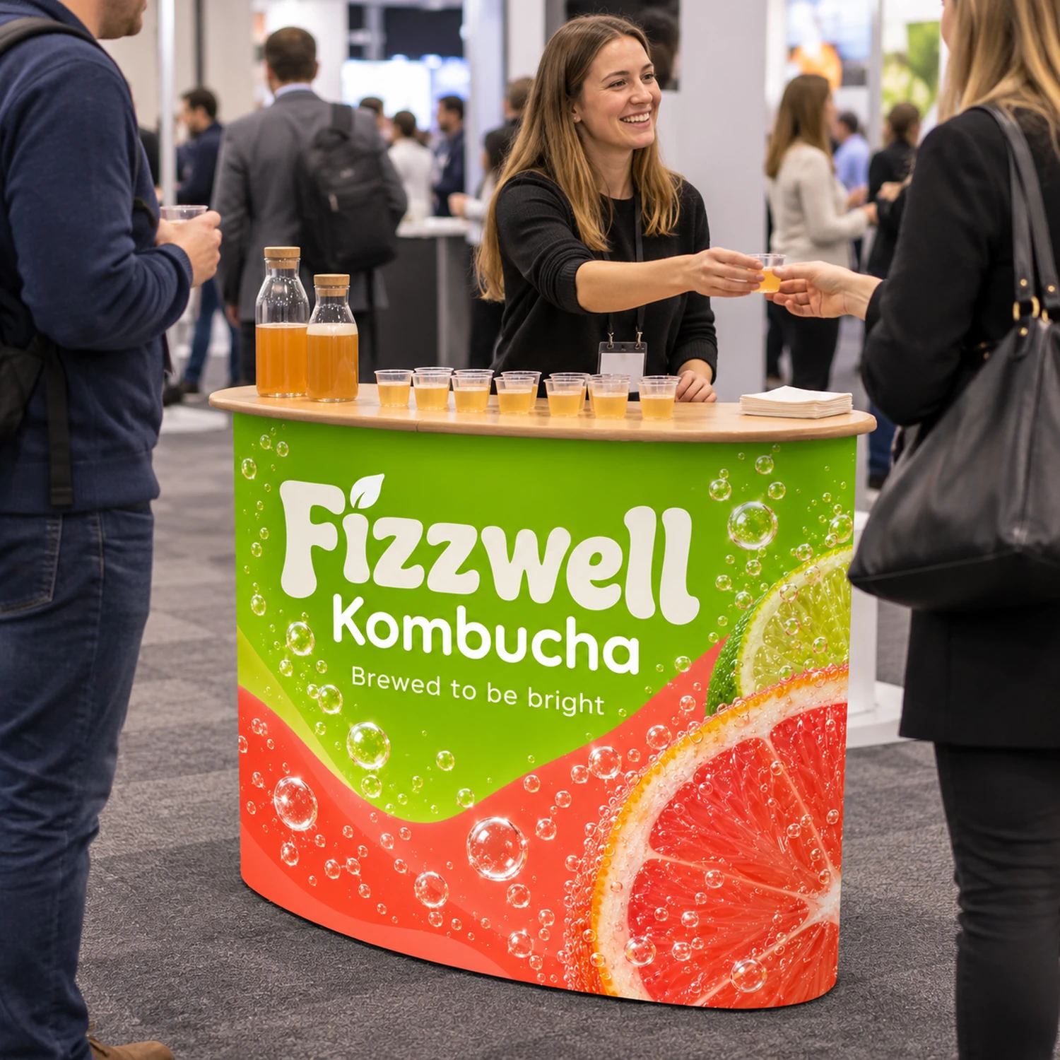 Pop-up Counta Pop Up Counter in use at an event