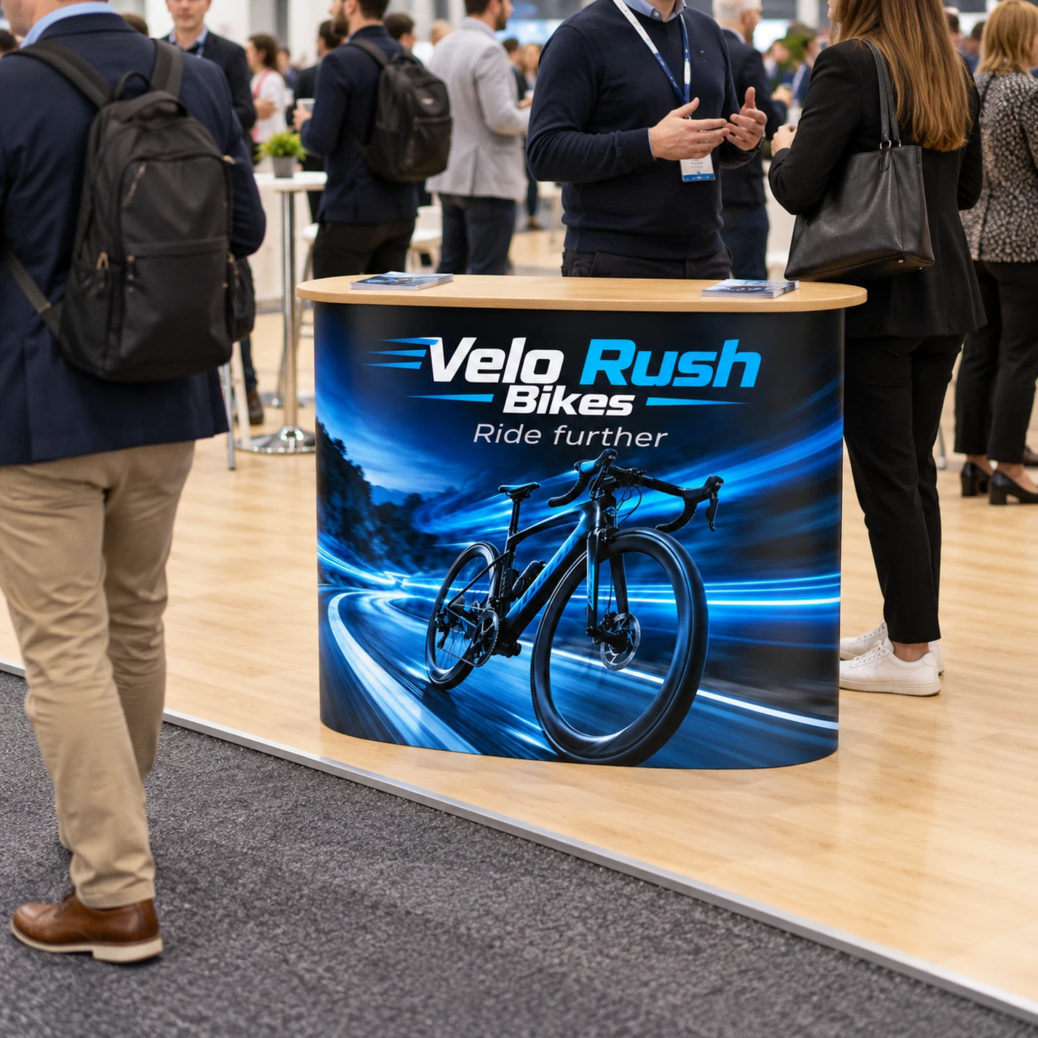 Pop Up Counter in use at an event