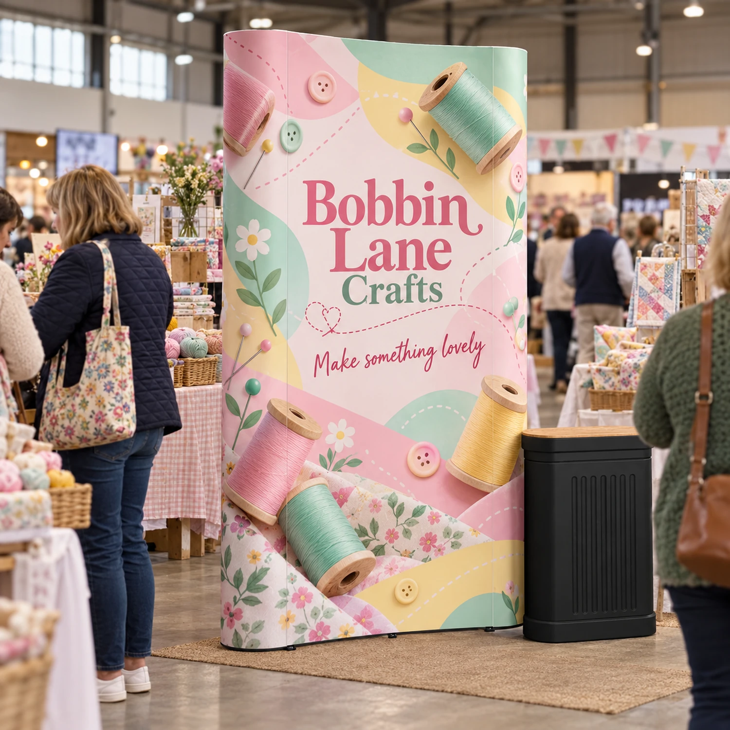 Pop Up Stand 1x3 Straight at an event