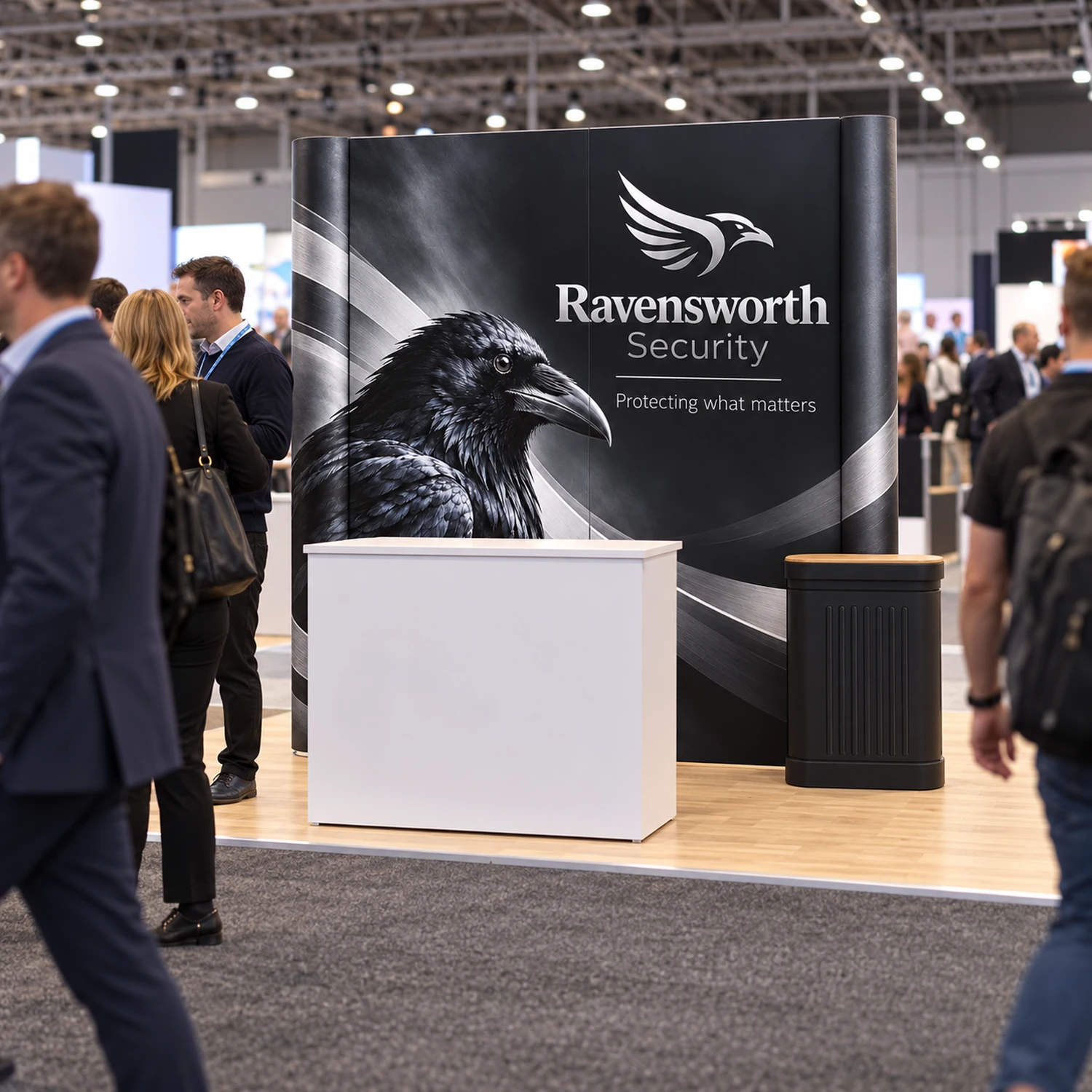 Pop Up Stand 2x3 Straight in use at an event