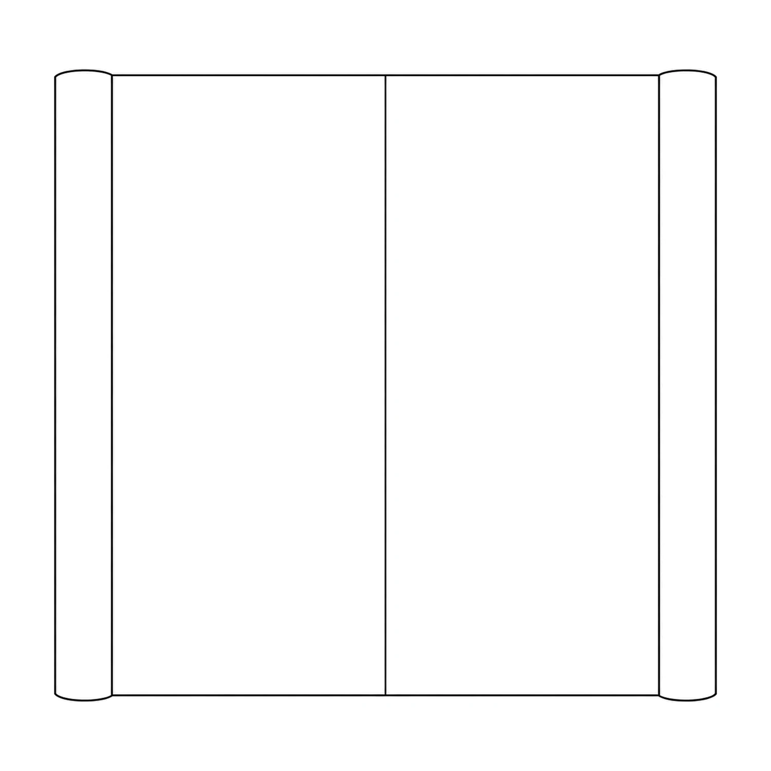 Pop Up Stand 2x3 Straight line drawing