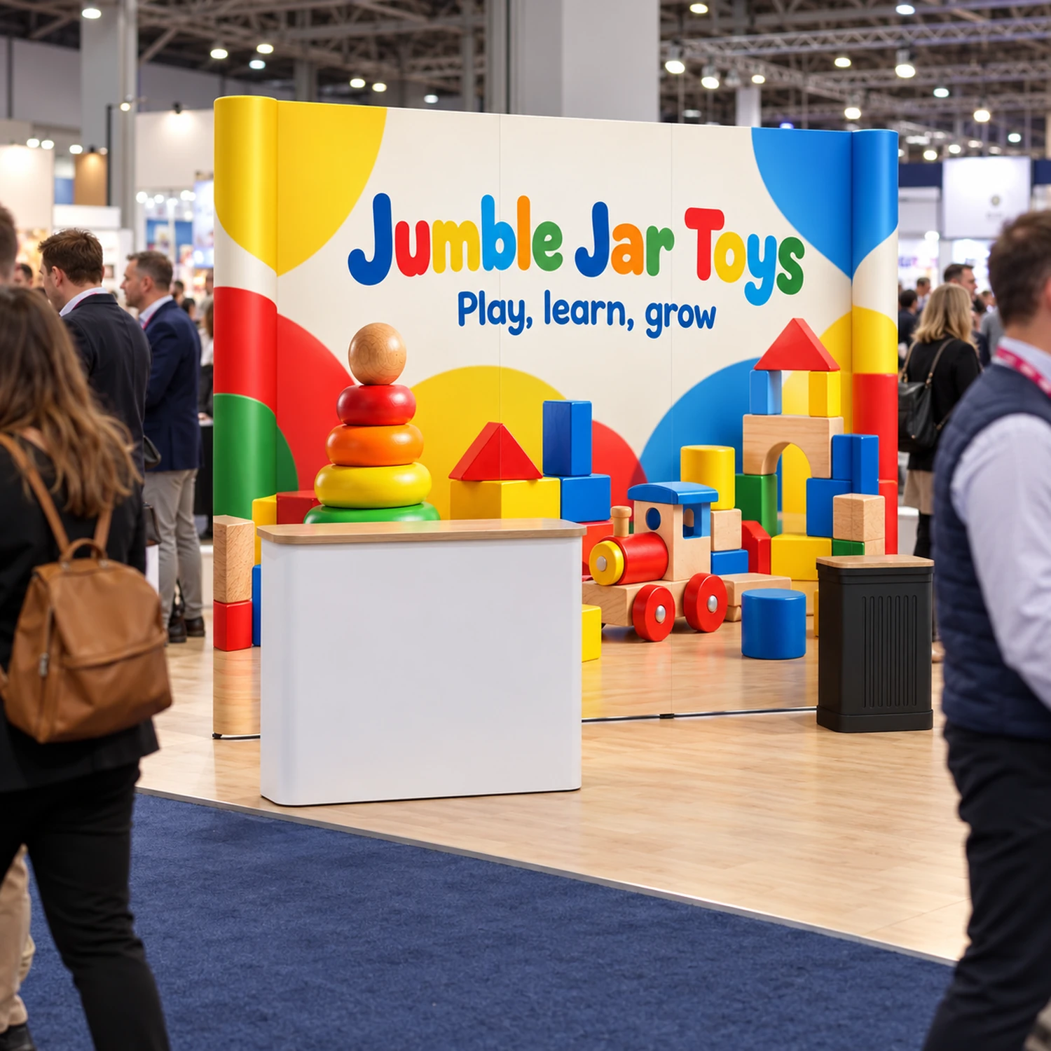 Pop Up Stand 3x3 Straight in use at an event