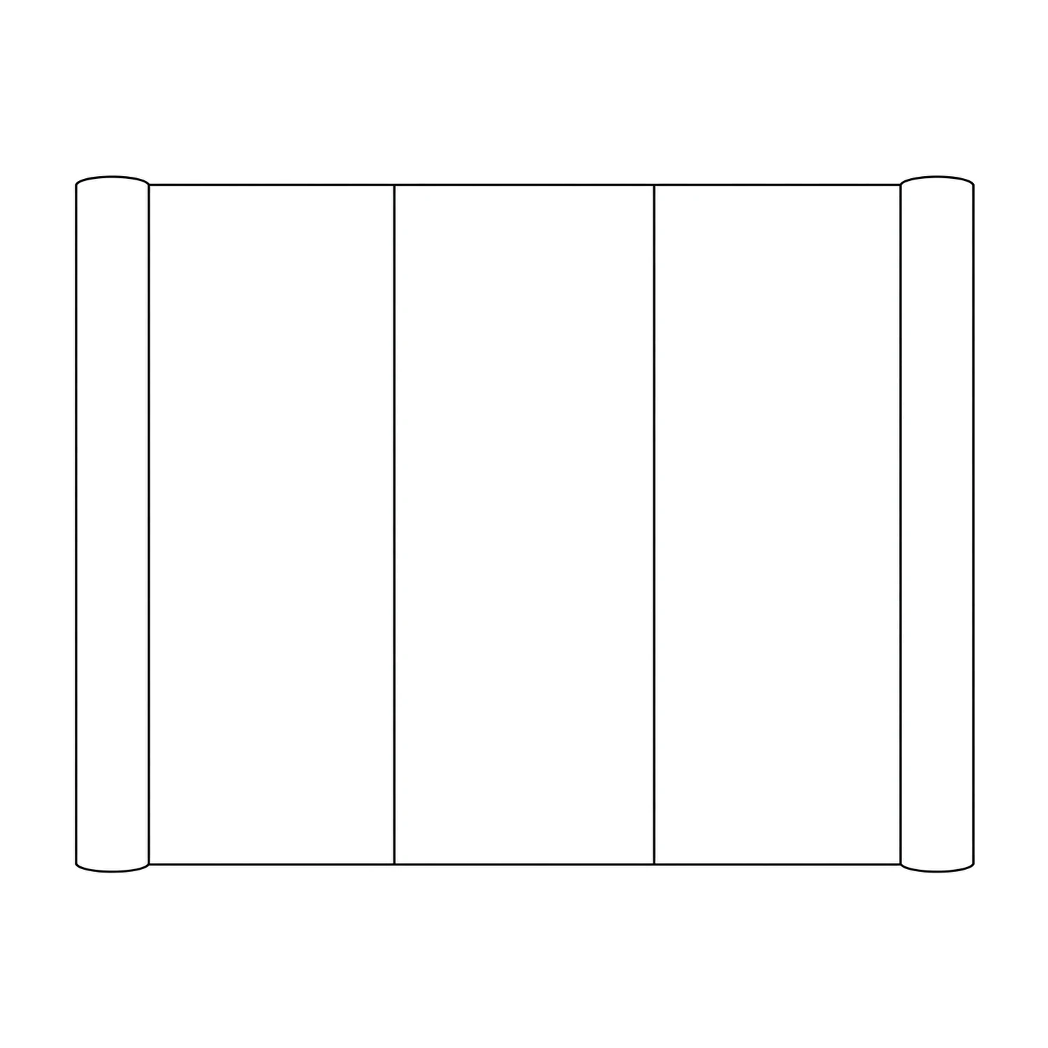Pop Up Stand 3x3 Straight line drawing