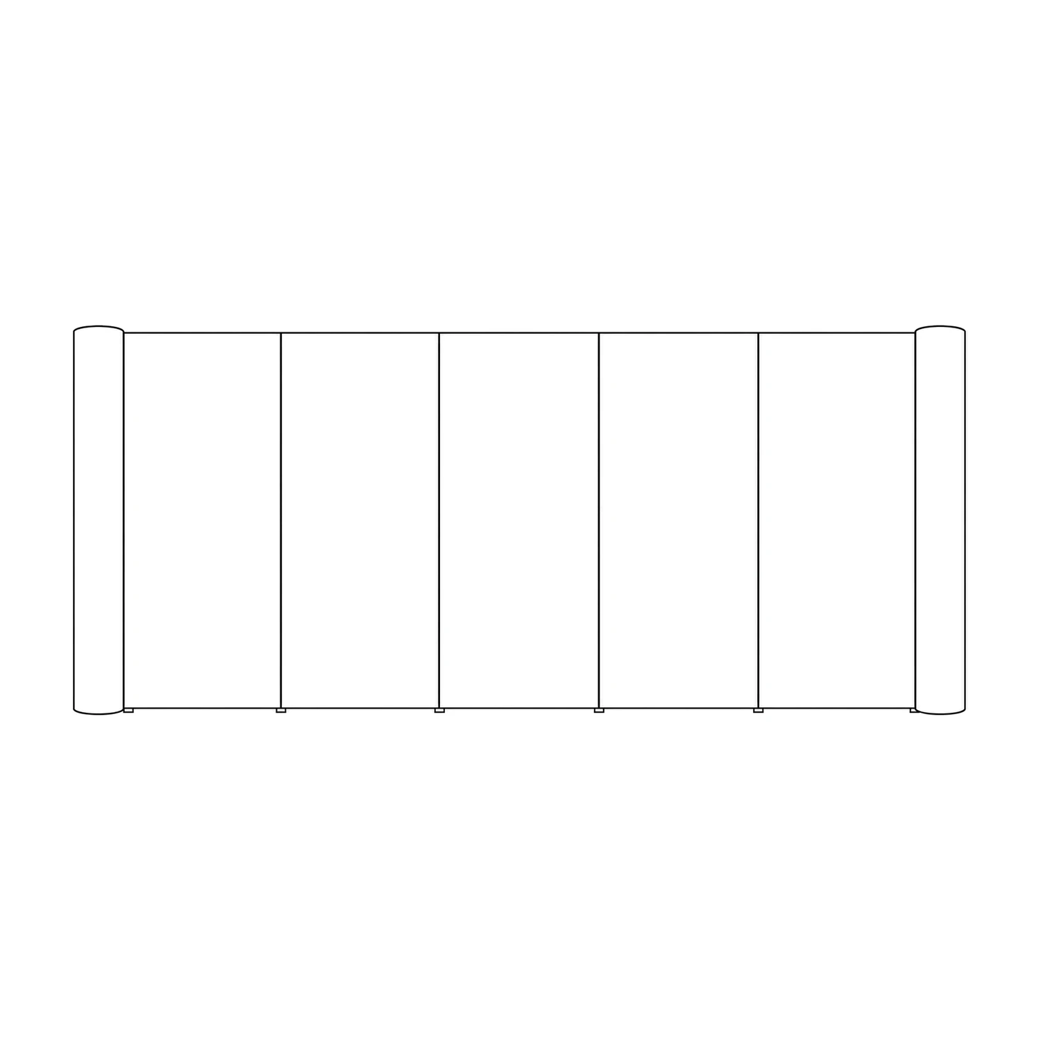 Pop Up Stand 5x3 Straight line drawing
