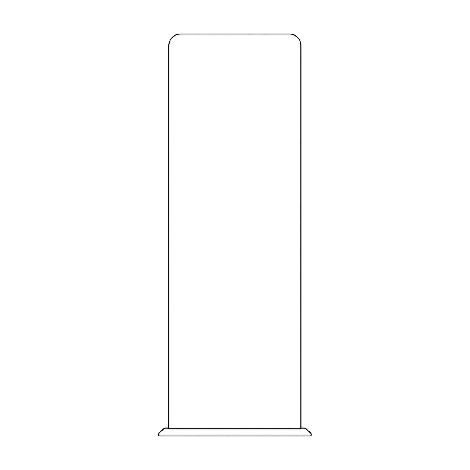 Premium Stretch Fabric Banner Stand line drawing