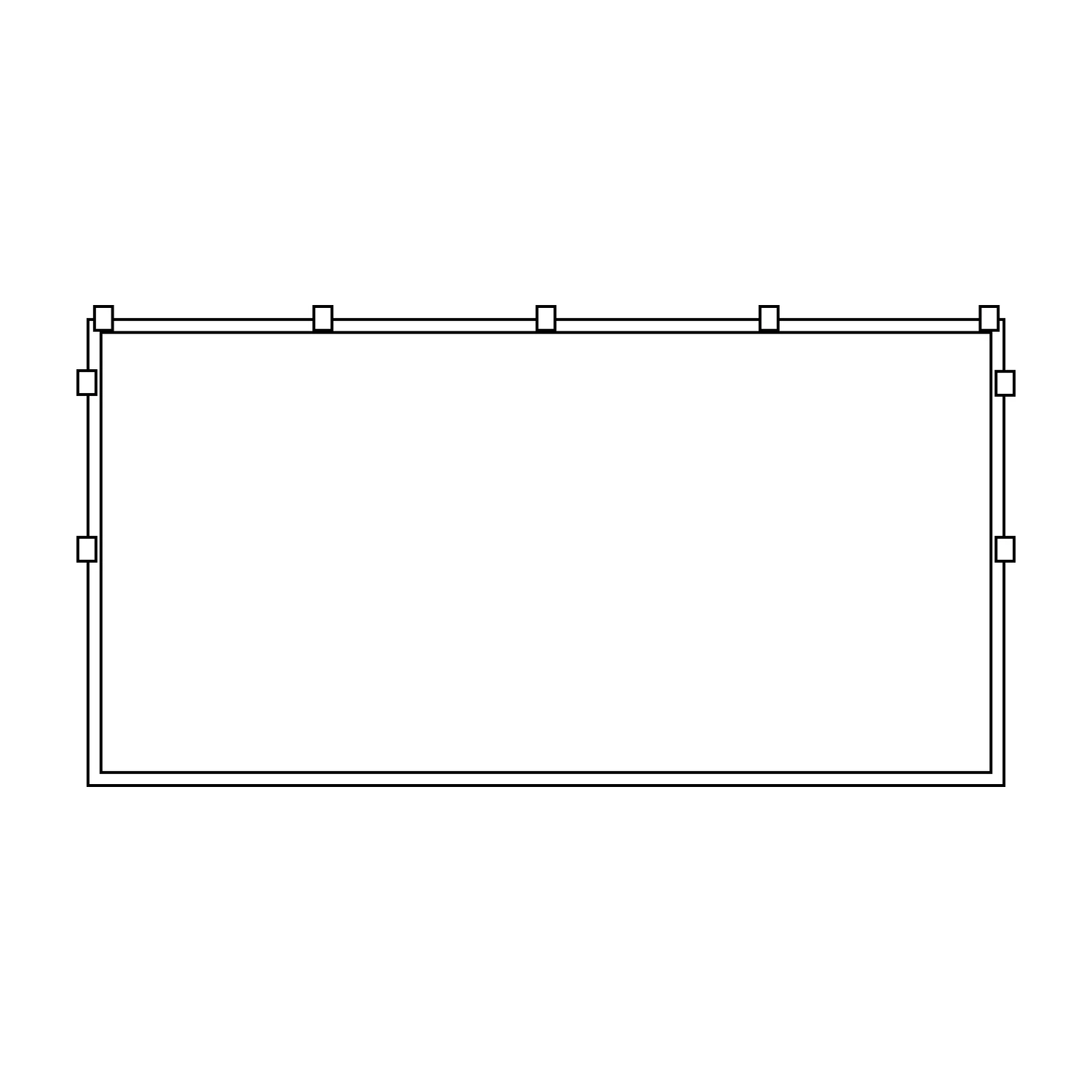 Printed Full Wall for Zoom Gazebos line drawing