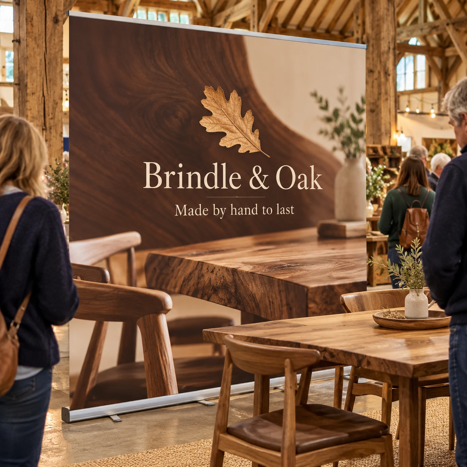 Raptor Roller Banner at an event