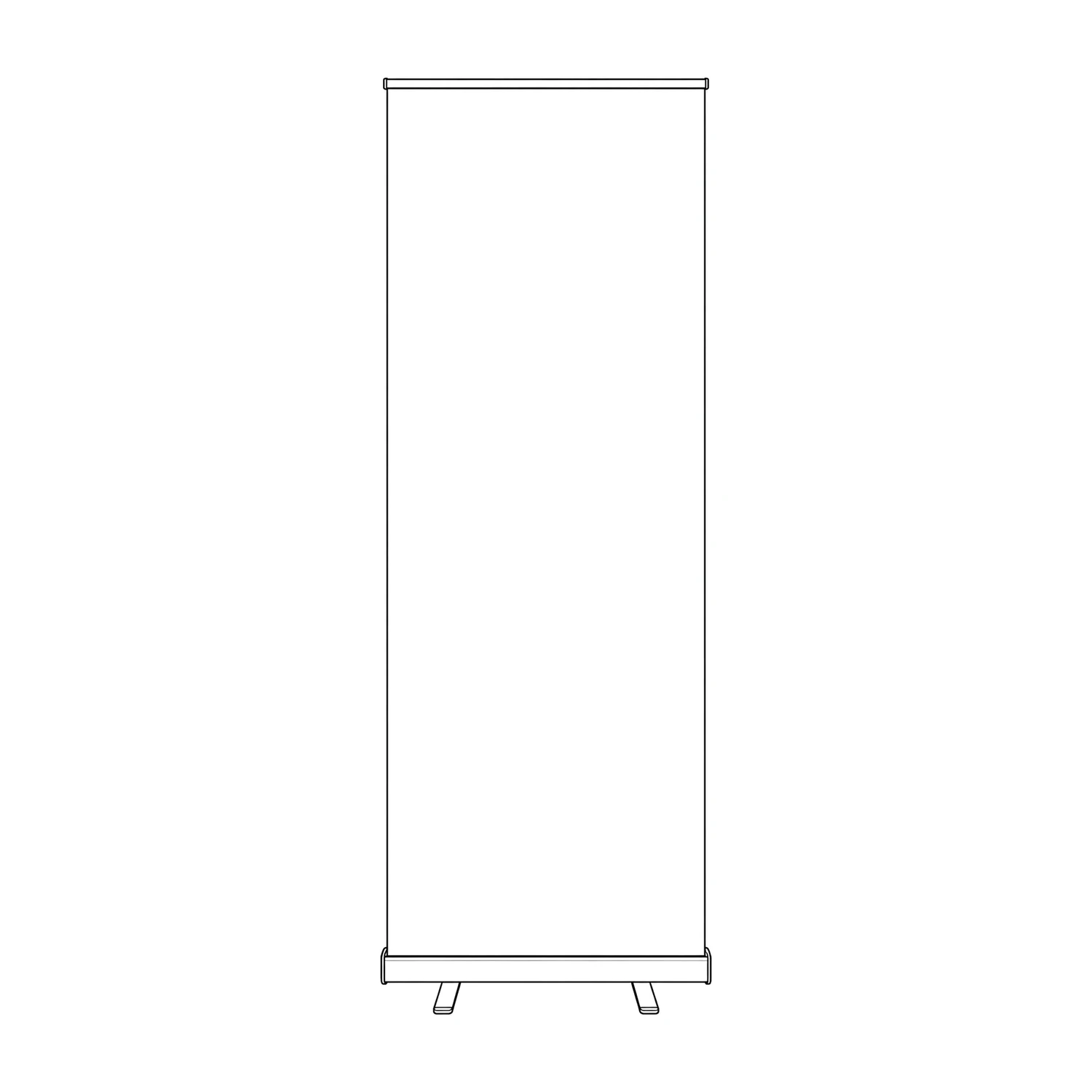 Raptor Roller Banner line drawing