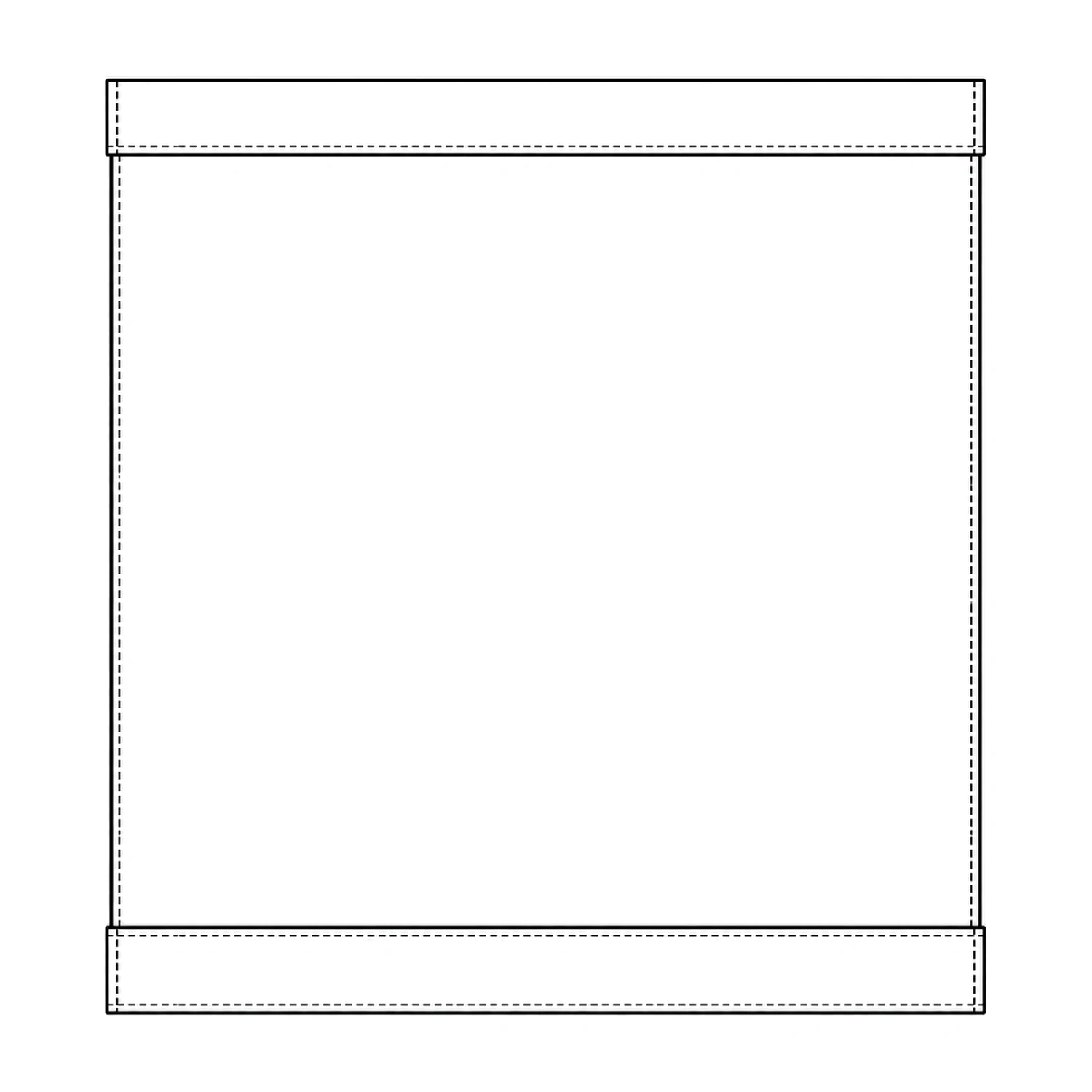 Scaffold Banner 1m x 1m line drawing