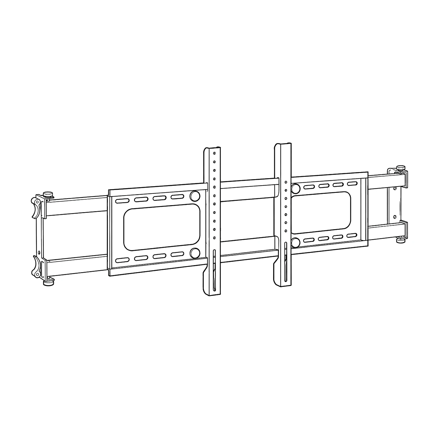 Line drawing of the screen mount kit