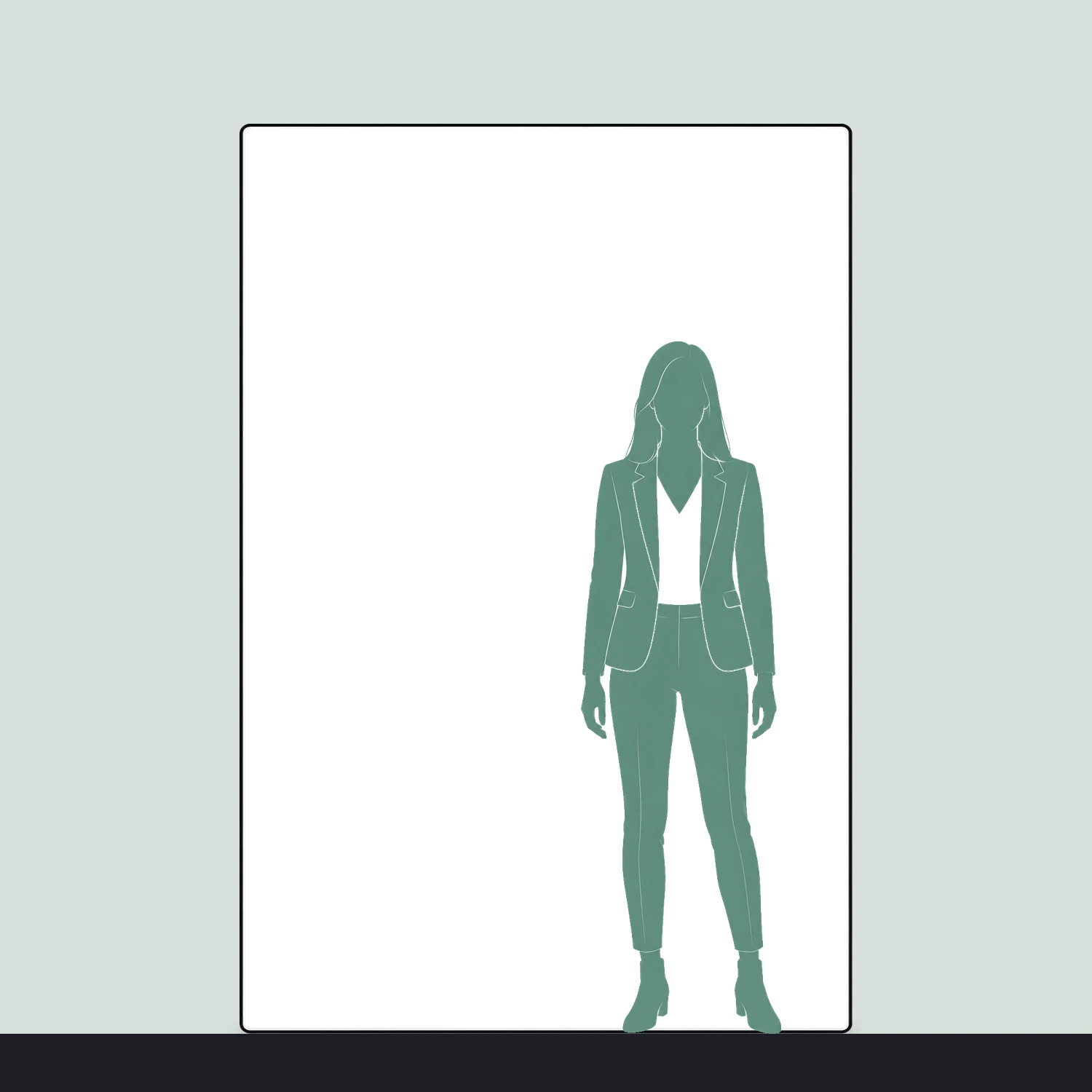 SEG Fabric Pop Up Stand 2x3 Straight size compared with a person