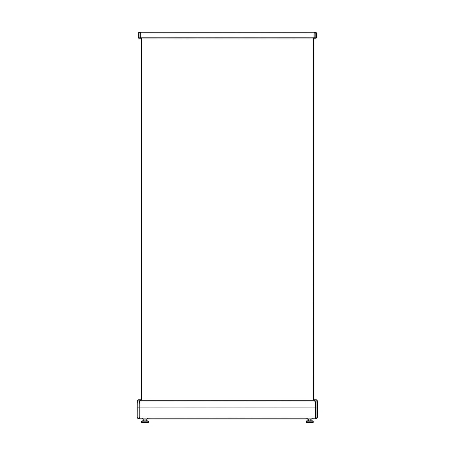 Senator Duo Roller Banner line drawing