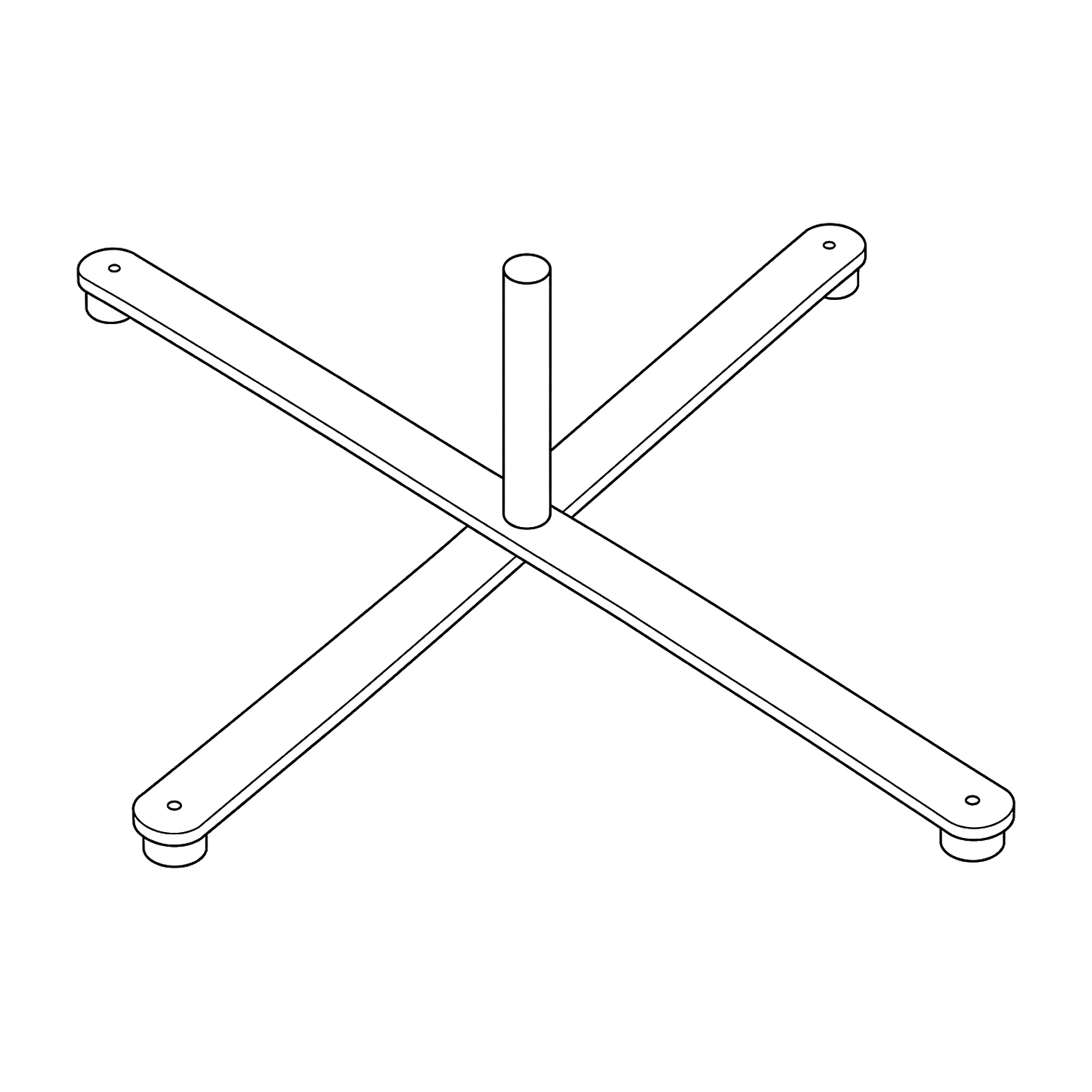 Small cross flag base line drawing
