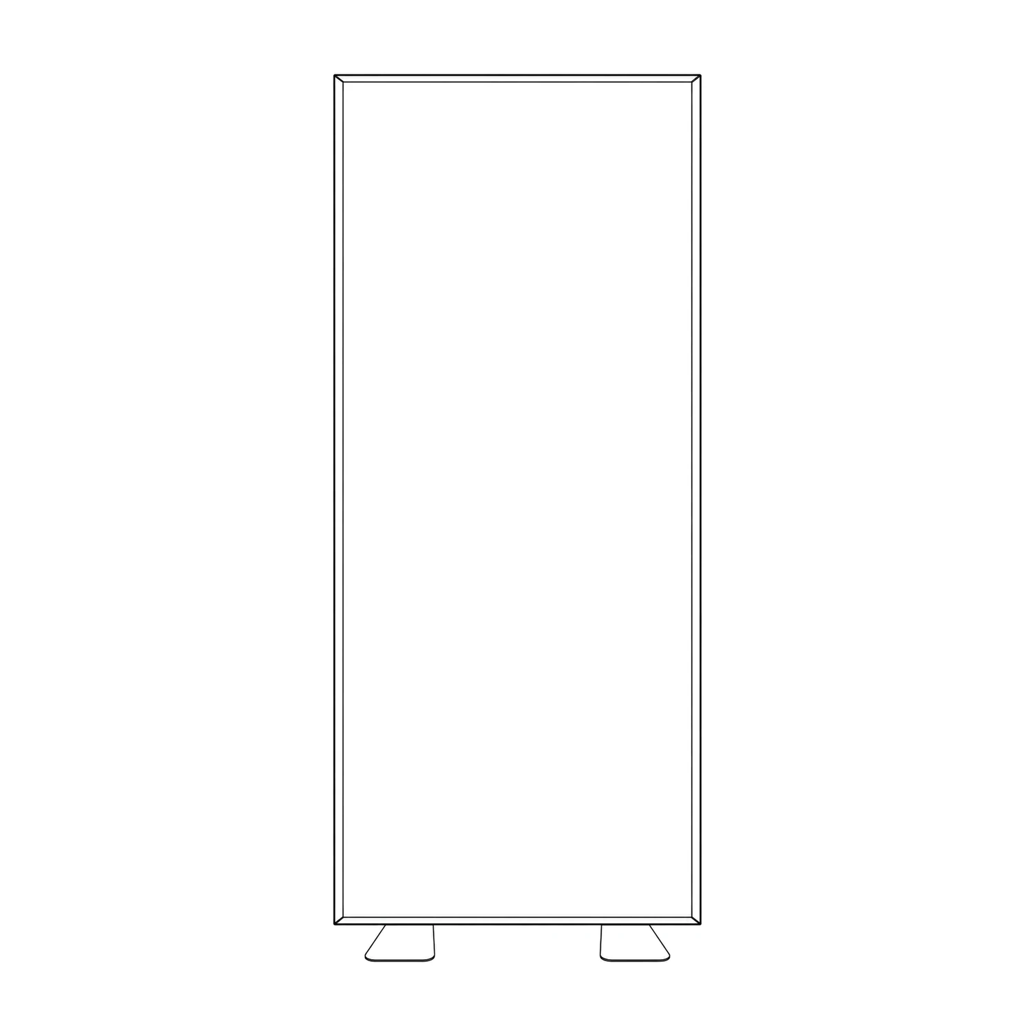 Standard Freestanding LED Lightbox line drawing
