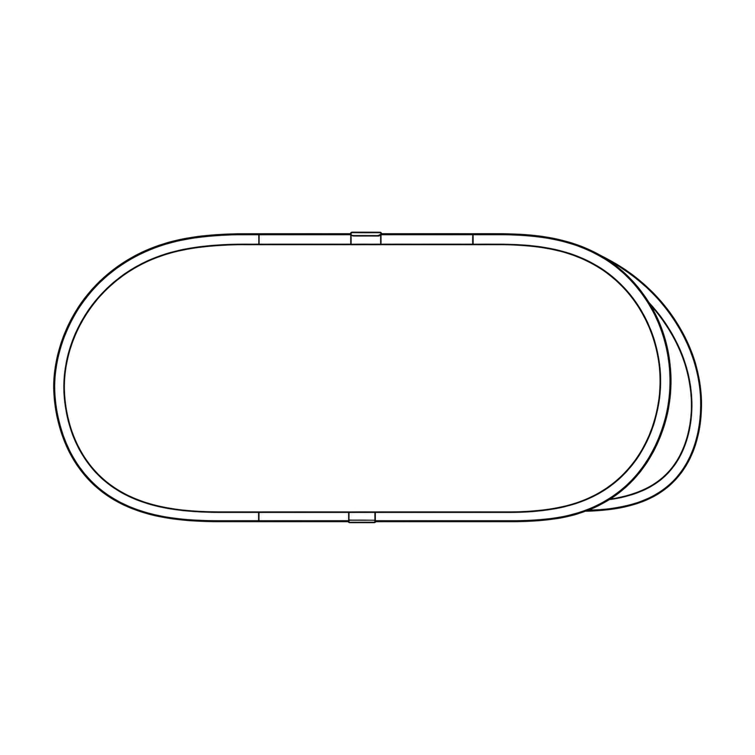 Stowaway Pop Out Banner 2.02m x 1m line drawing