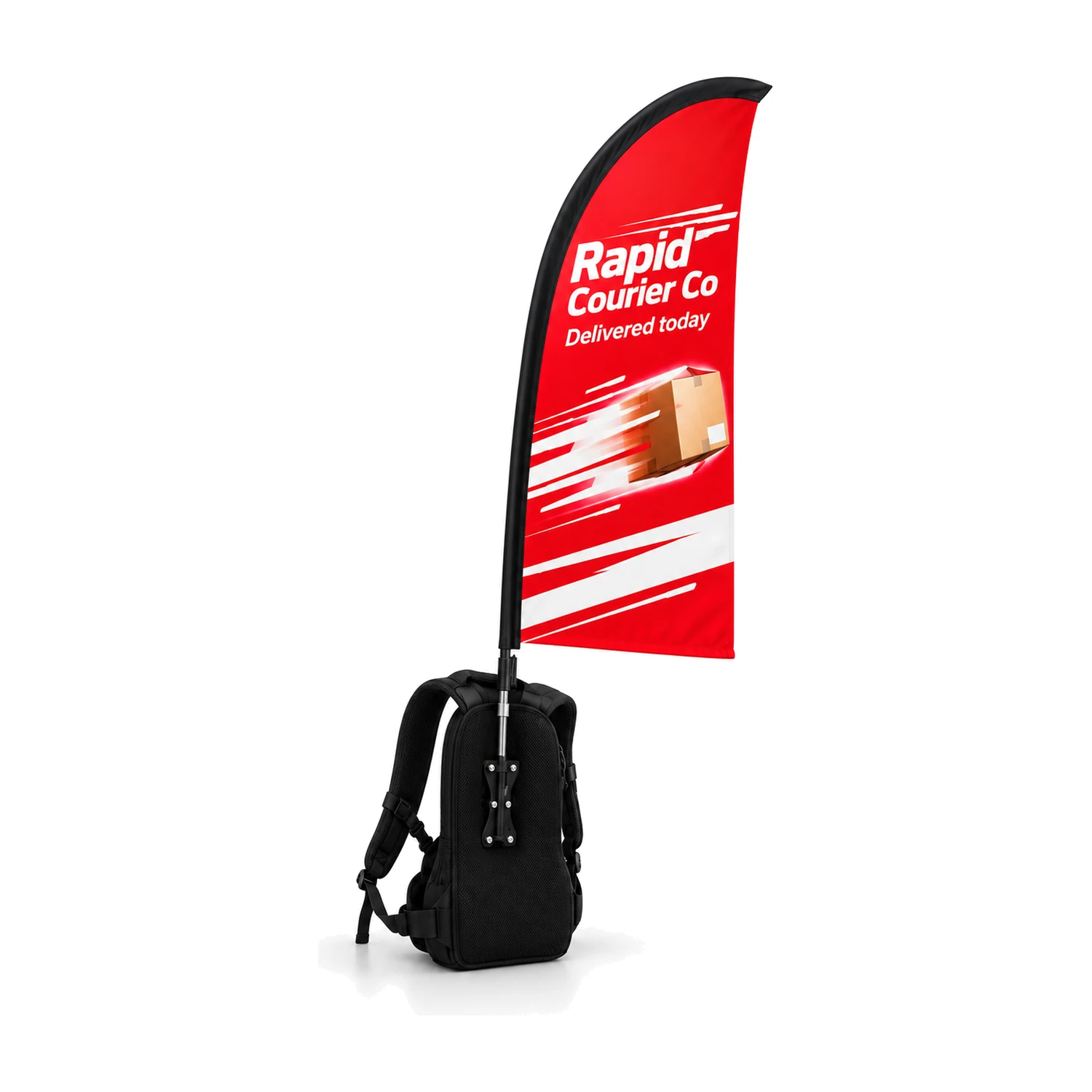 Street Flag Backpack Flag with Feather Flag with example artwork