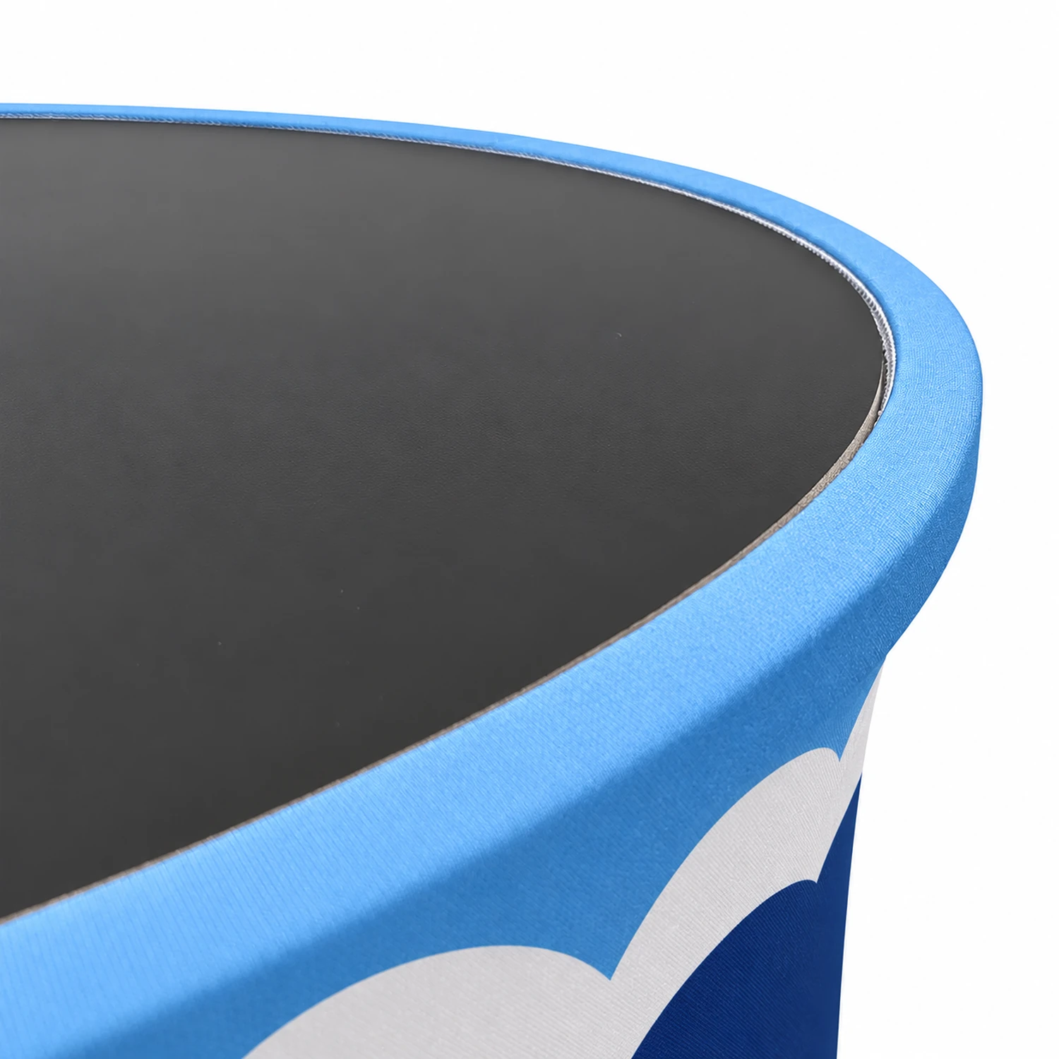 Stretch Fabric Oval Counter detail