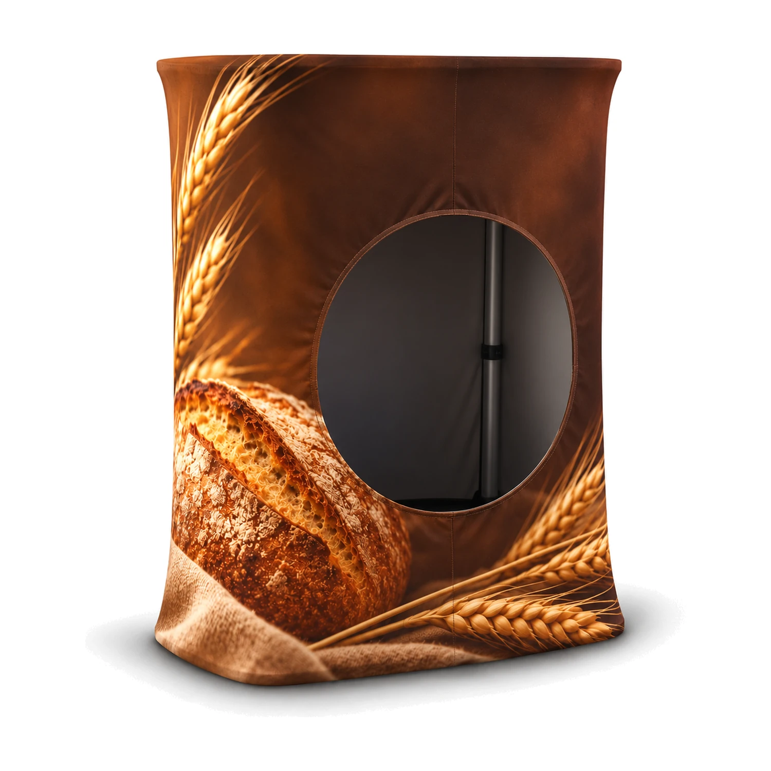 Stretch Fabric Rectangle Counter with Rear Opening detail