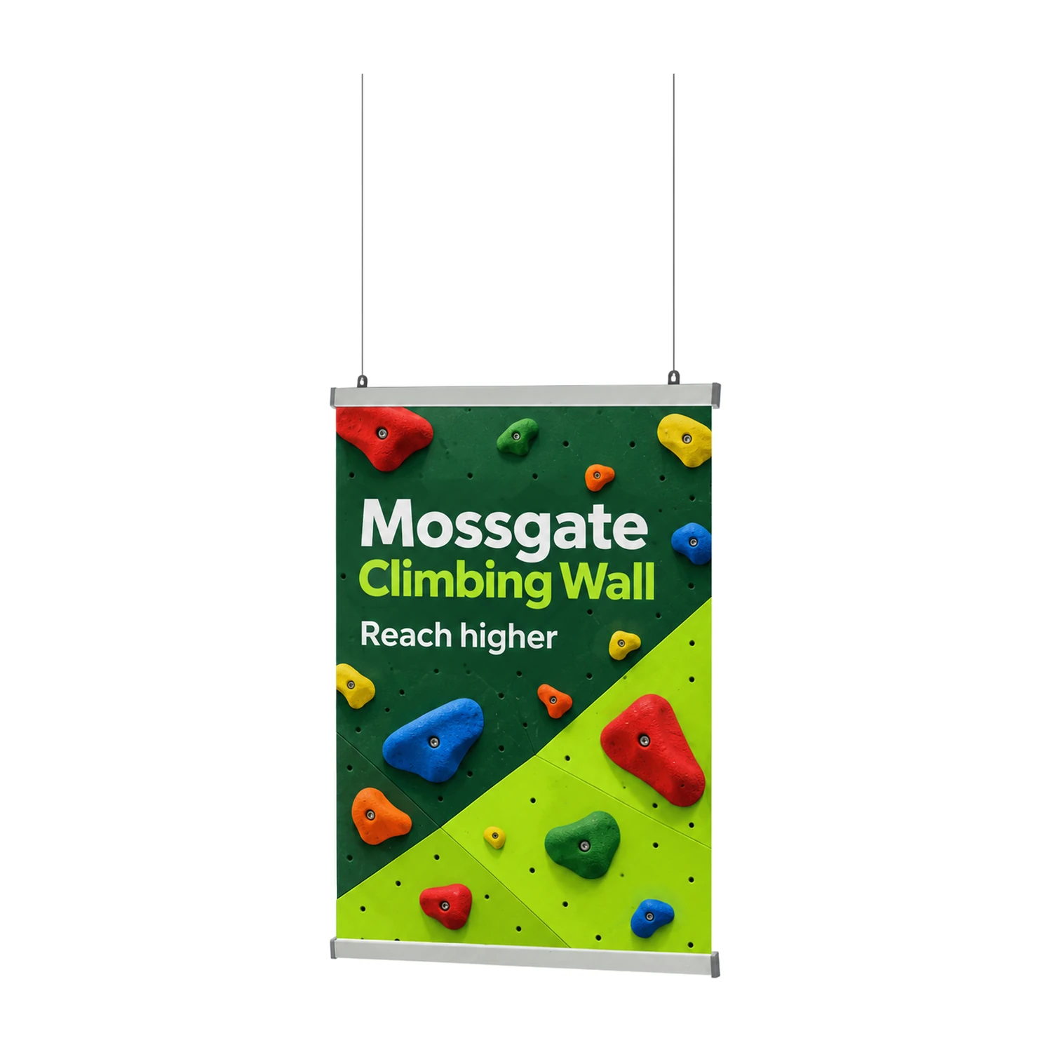 Twista Lite Poster Hanging Rail Set, 1.5m