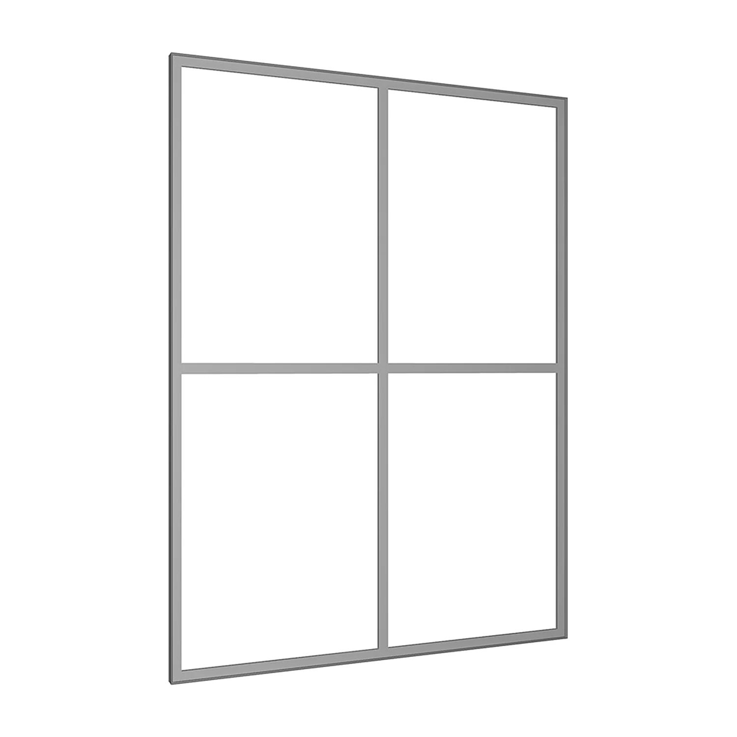 Modular wall frame section without graphic