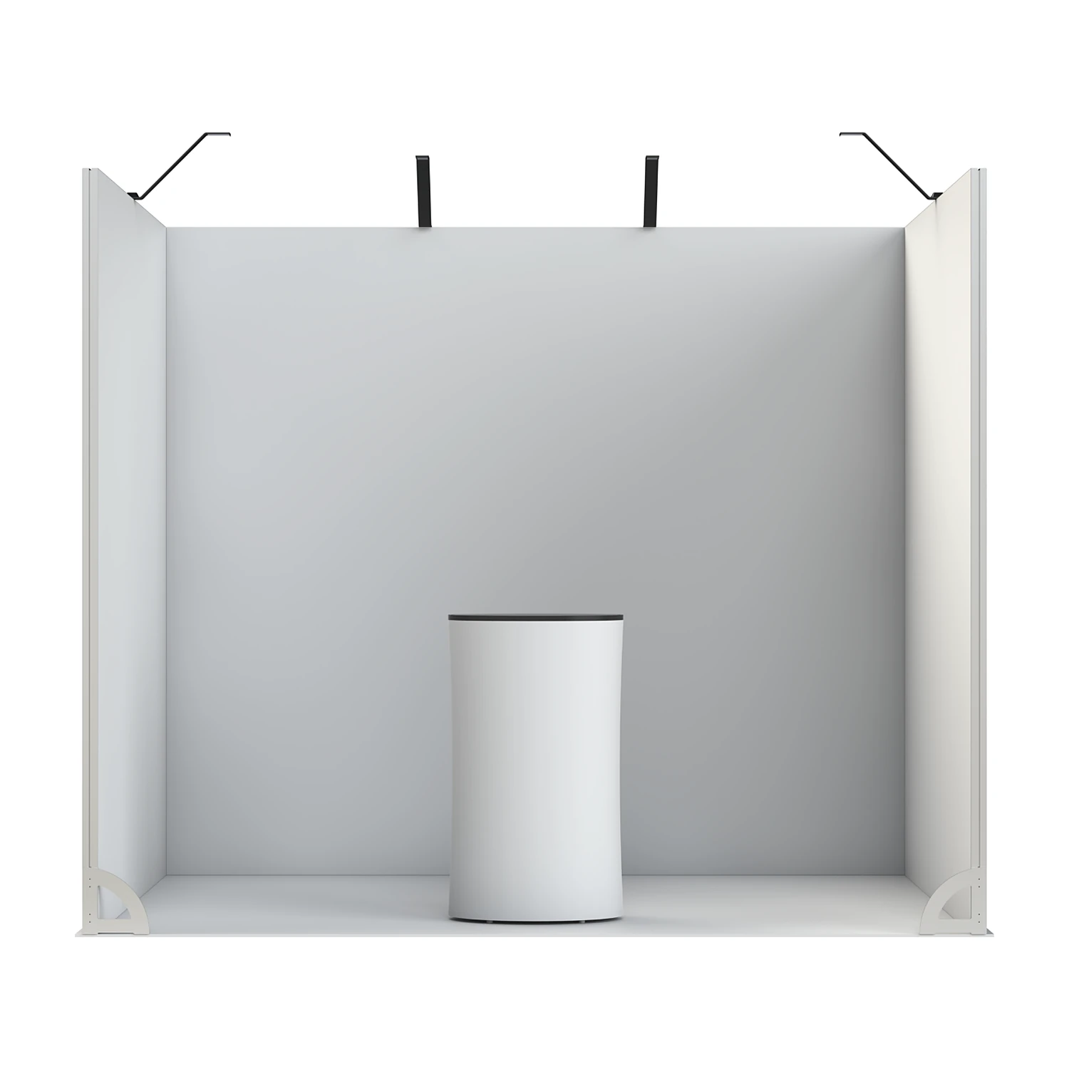 6m2 modular exhibition stand structure shown unprinted