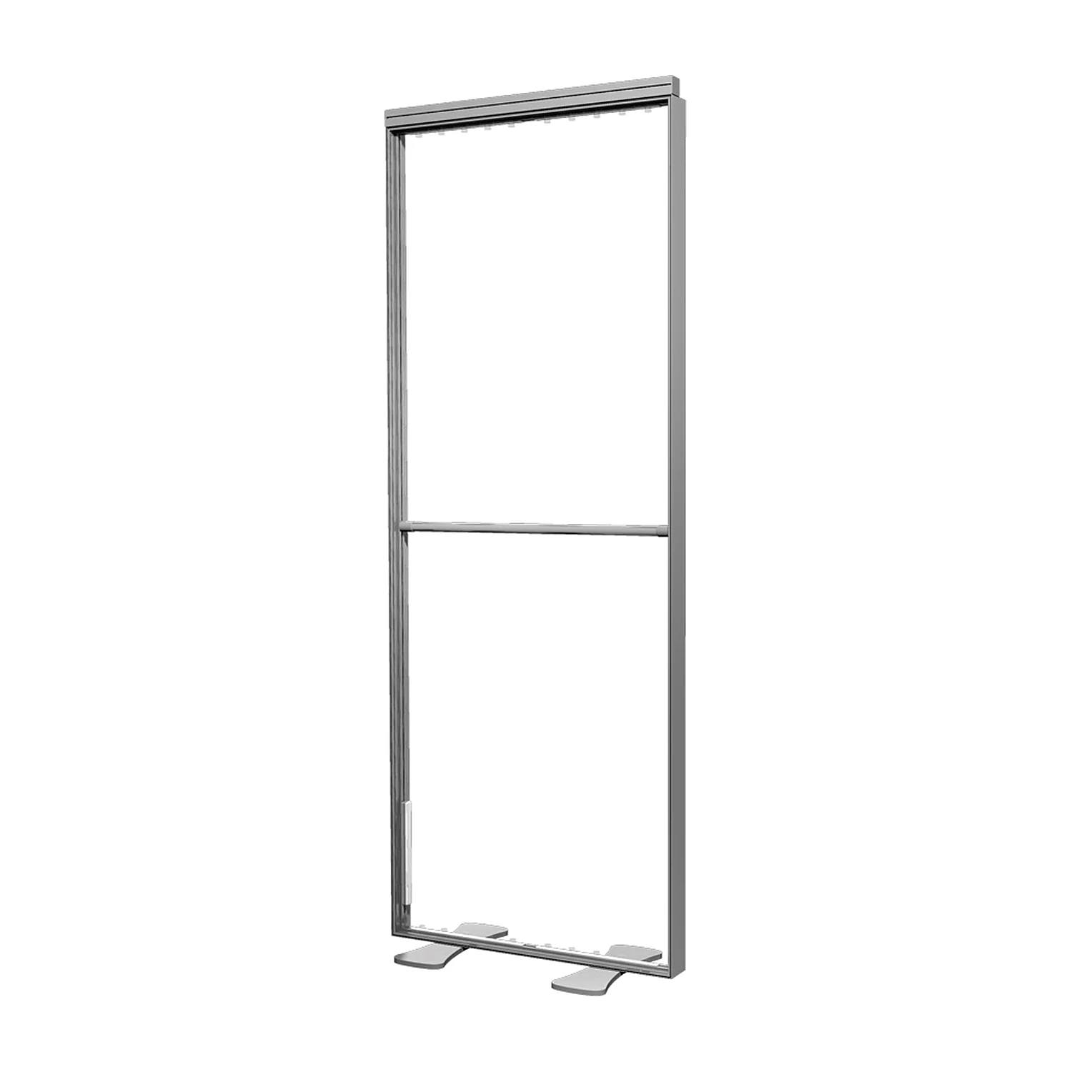 LED module frame with header and feet, shown without graphic