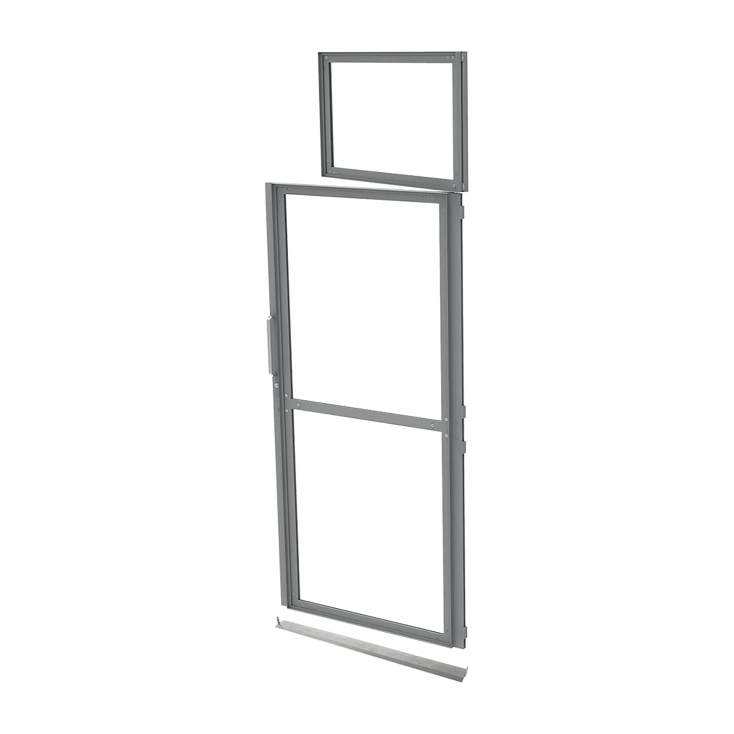 Storeroom module frame parts with door frame