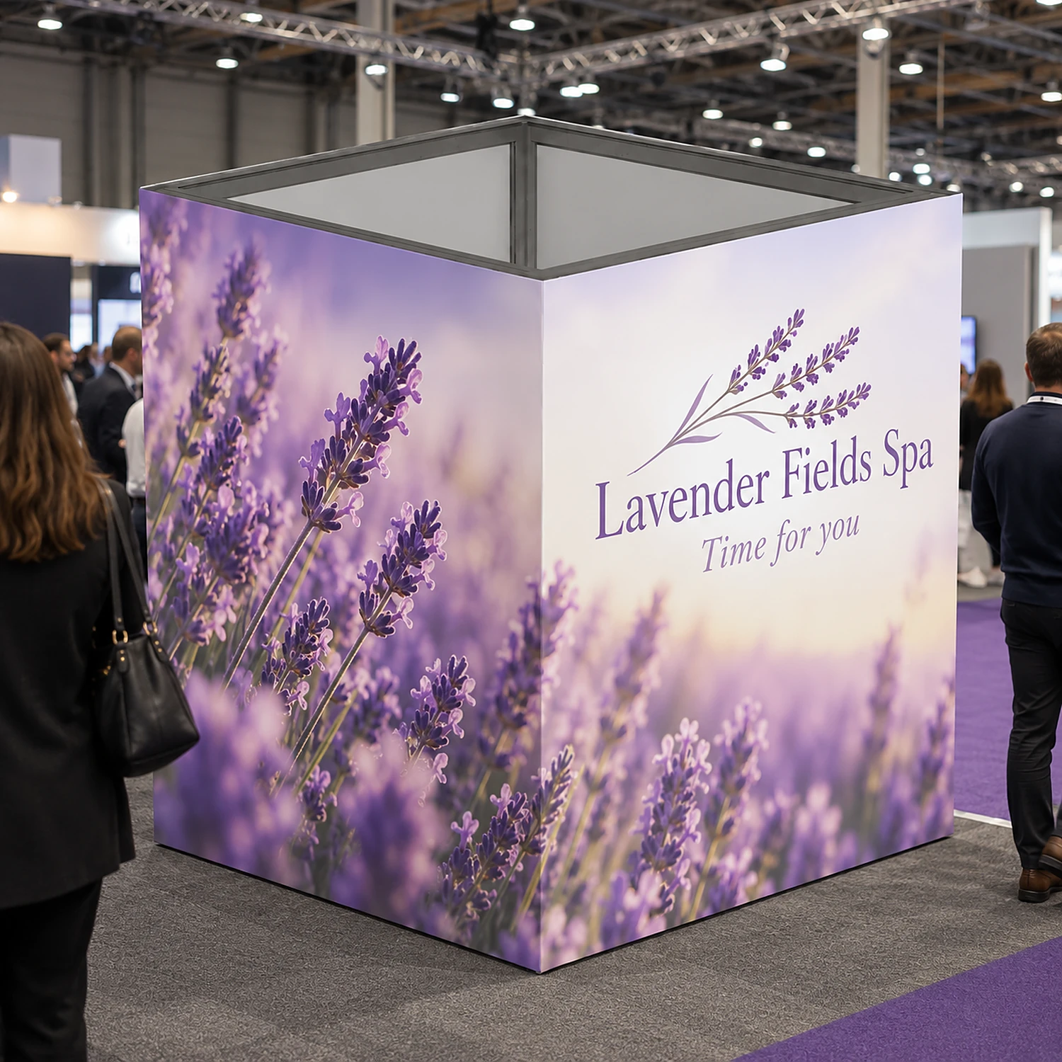Vector Modular Display Module in use at a business expo