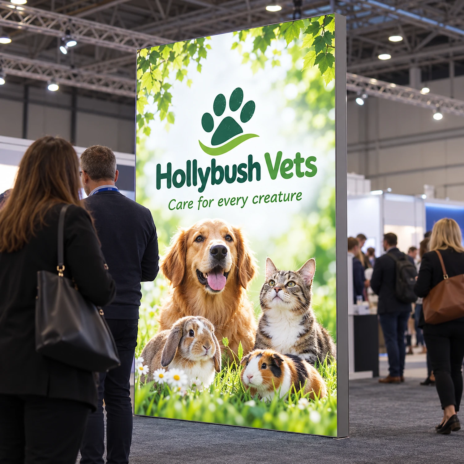 Vector Modular Display Module in use at a business expo