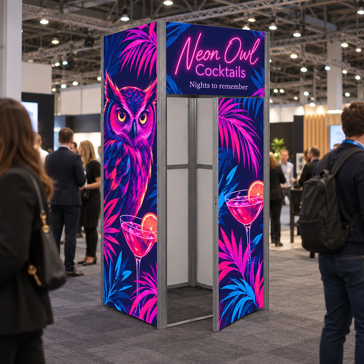 Vector Modular Display Module in use at a business expo