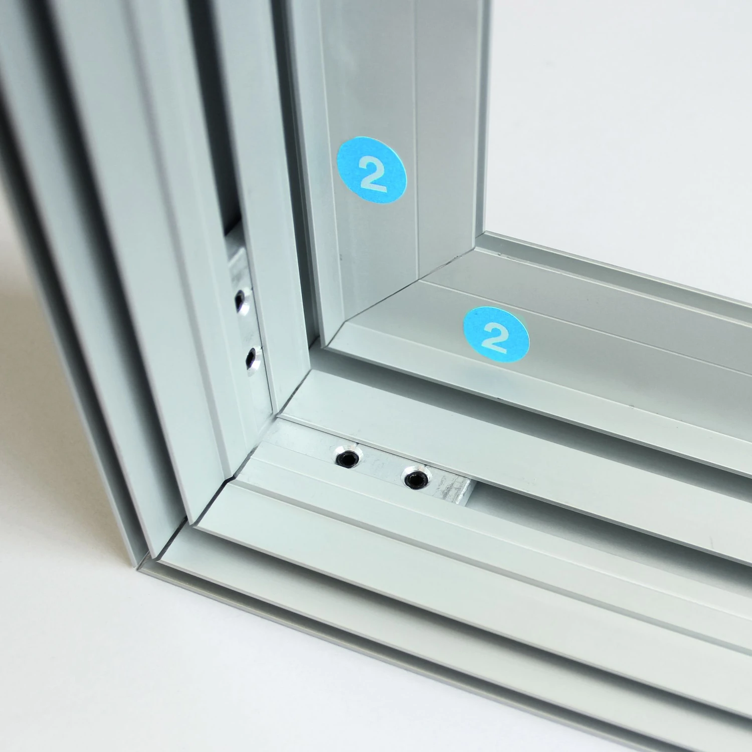 Lightbox aluminium frame corner profile