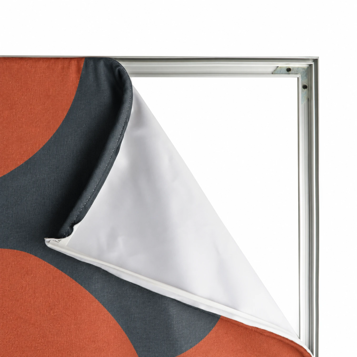 Wall Mounted SEG Fabric Frame detail