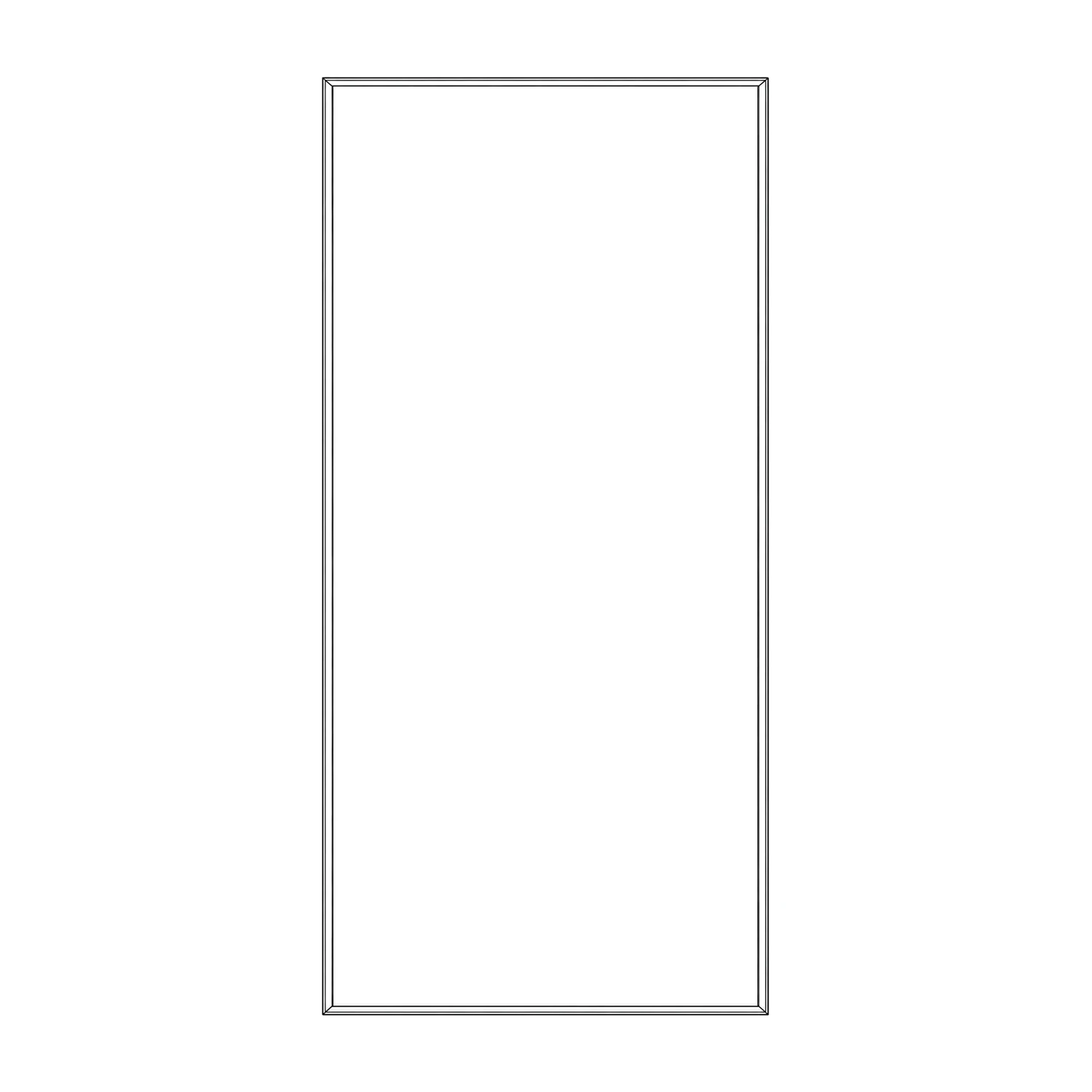 Wall Mounted SEG Fabric Frame line drawing