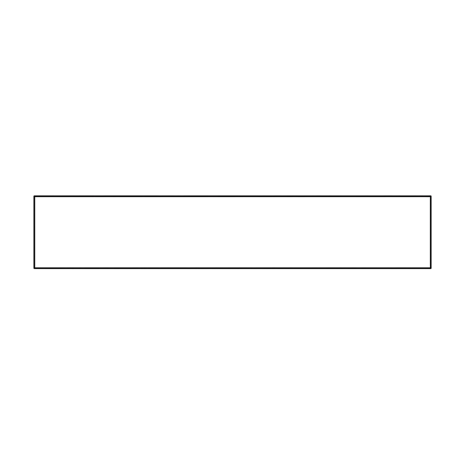x 1.2m Formulate Rectangular Hanging Banner line drawing