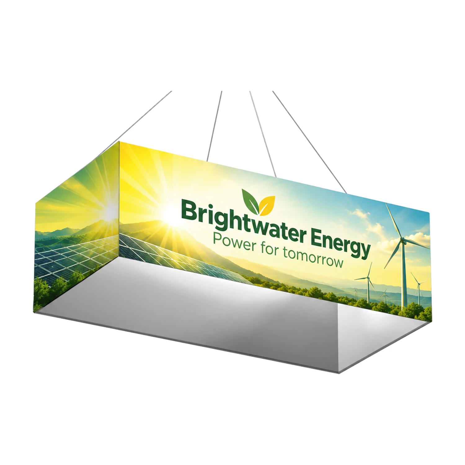 x 1.2m Formulate Rectangular Hanging Banner with example artwork