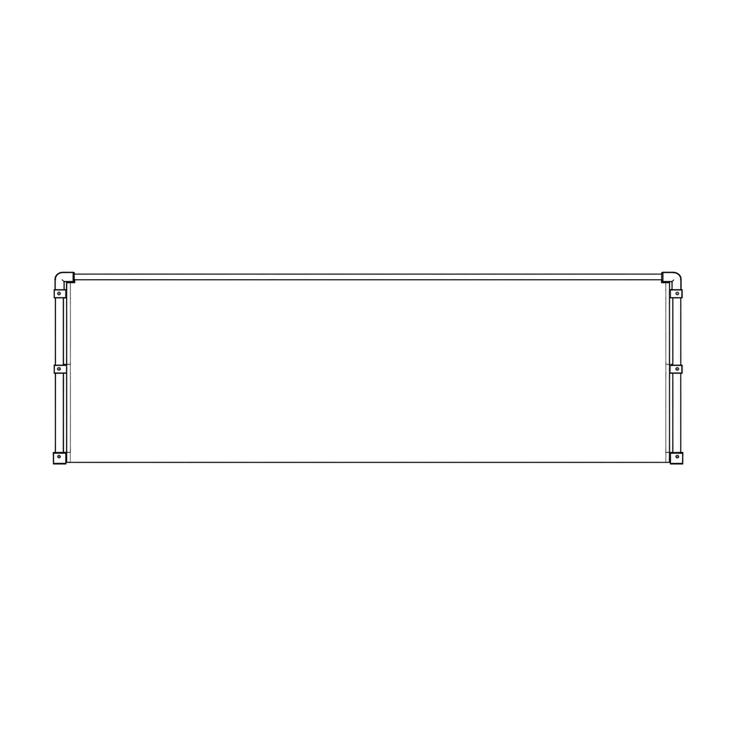 Zoom Sky Banner for 3m x 3m Gazebo line drawing