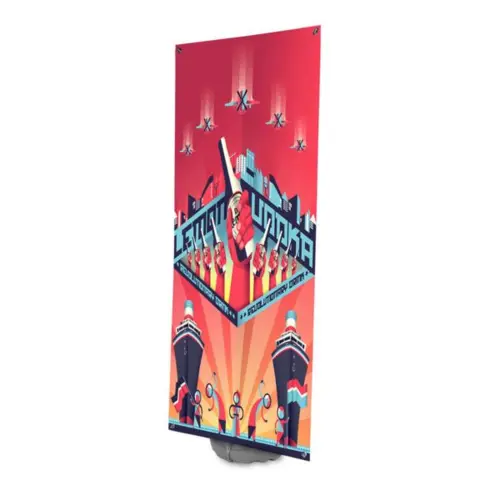Blizzard Banner - Outdoor Display - 800mm Wide with PVC Graphic
