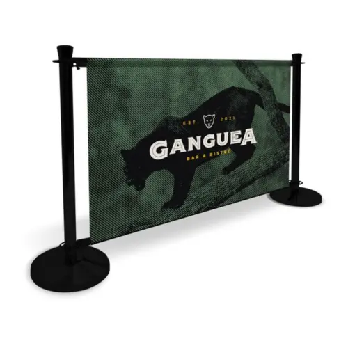 Bistro Café Barrier Kit - Single-Sided - 1000mm - Aero Mesh