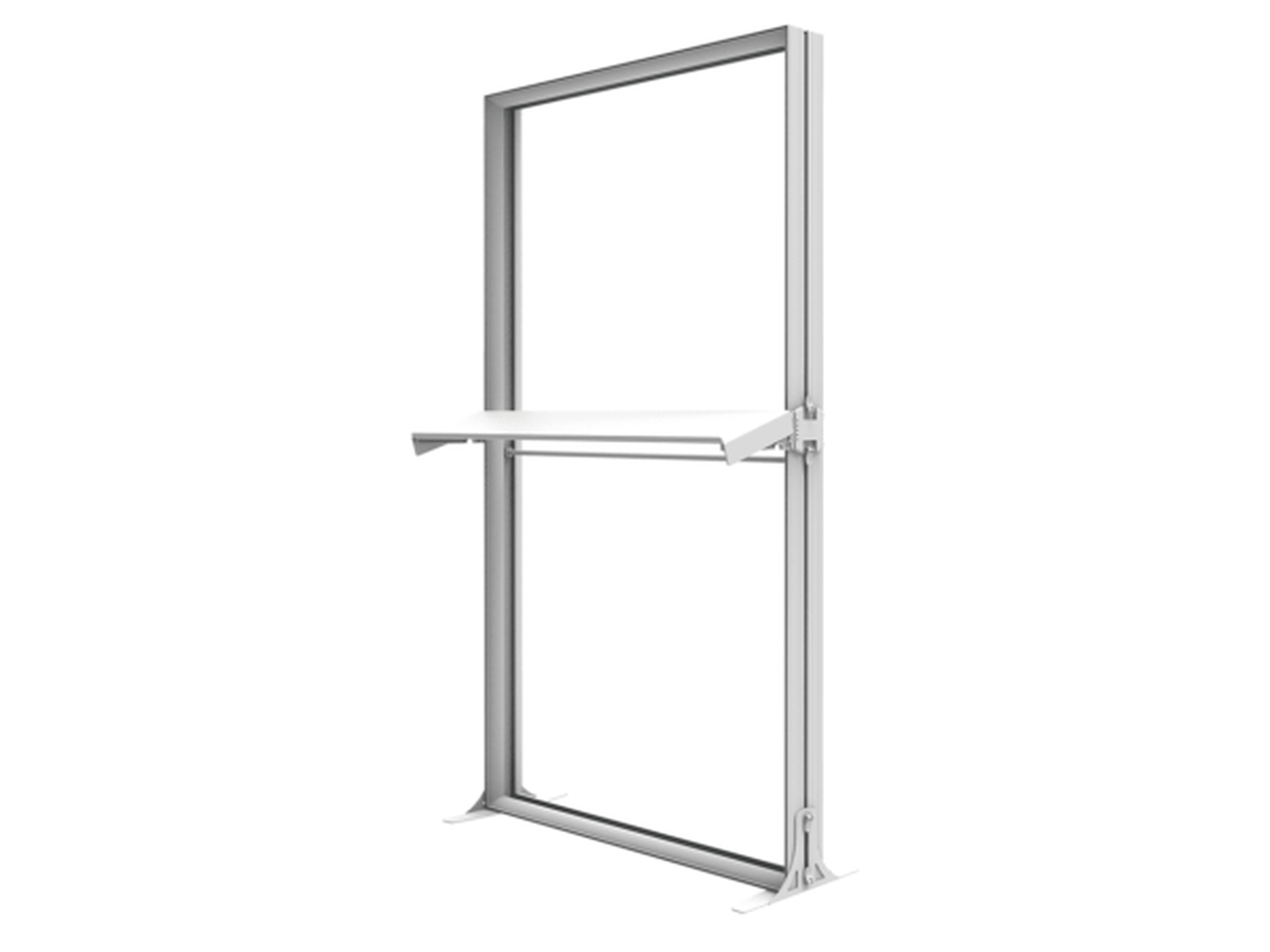 Single Sided Shelf with Fixings - Lightweight and Tool-Free