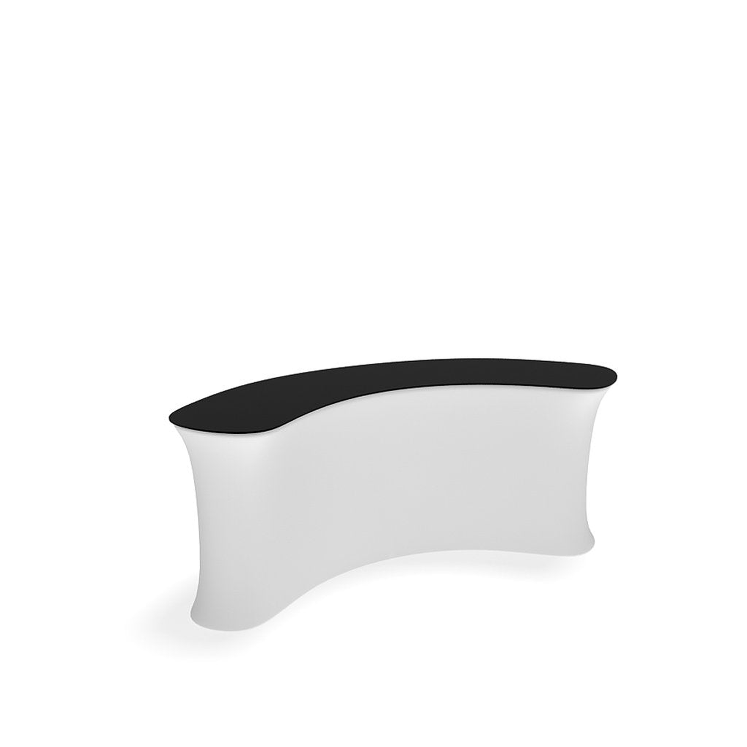 WaveLine InfoDesk Counter - Concave Curved - 88.8" x 33.6" x 39.4" - Image 2