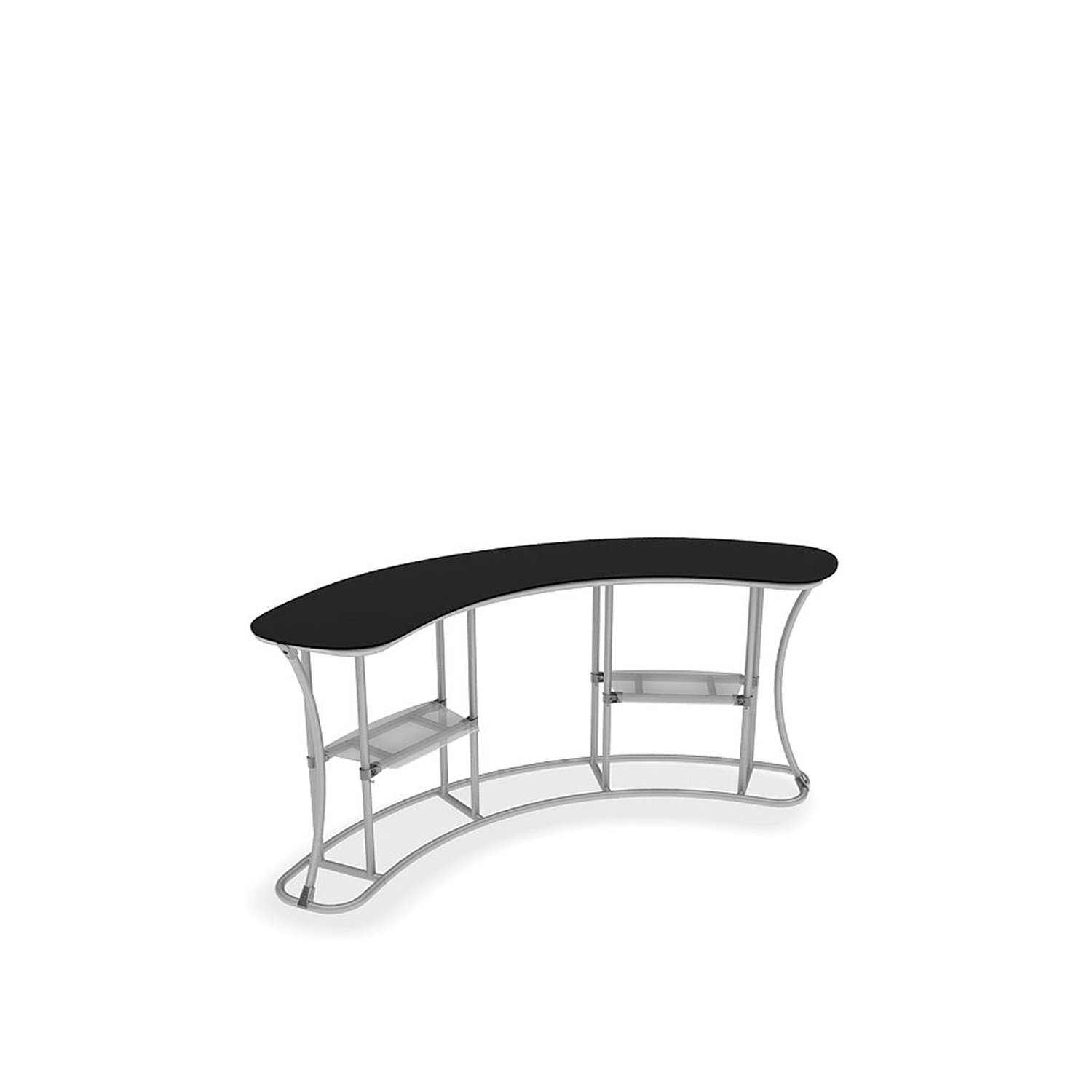 WaveLine InfoDesk Counter - Concave Curved - 88.8" x 33.6" x 39.4" - Image 6
