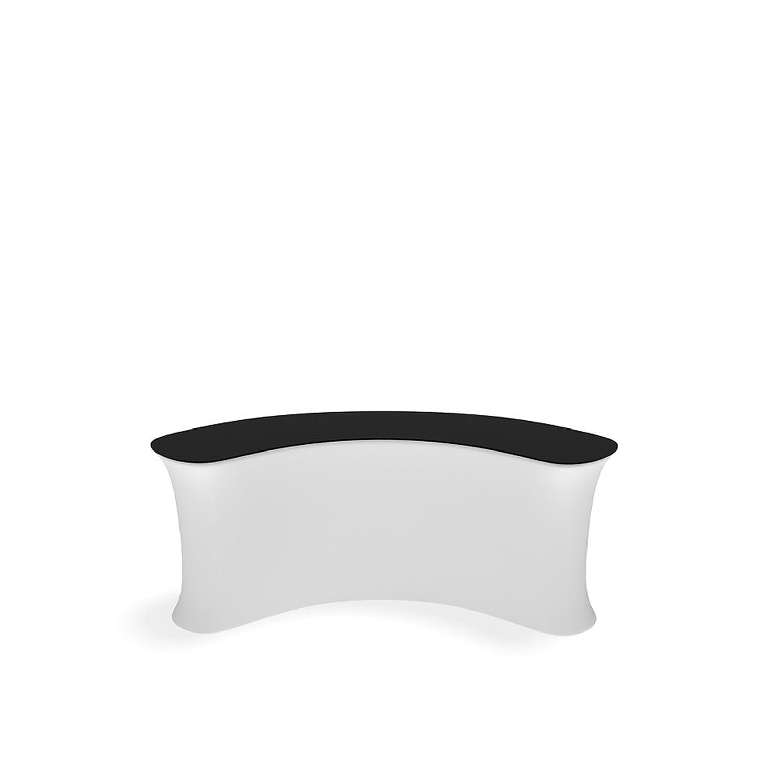 WaveLine InfoDesk Counter - Concave Curved - 88.8" x 33.6" x 39.4" - Image 7