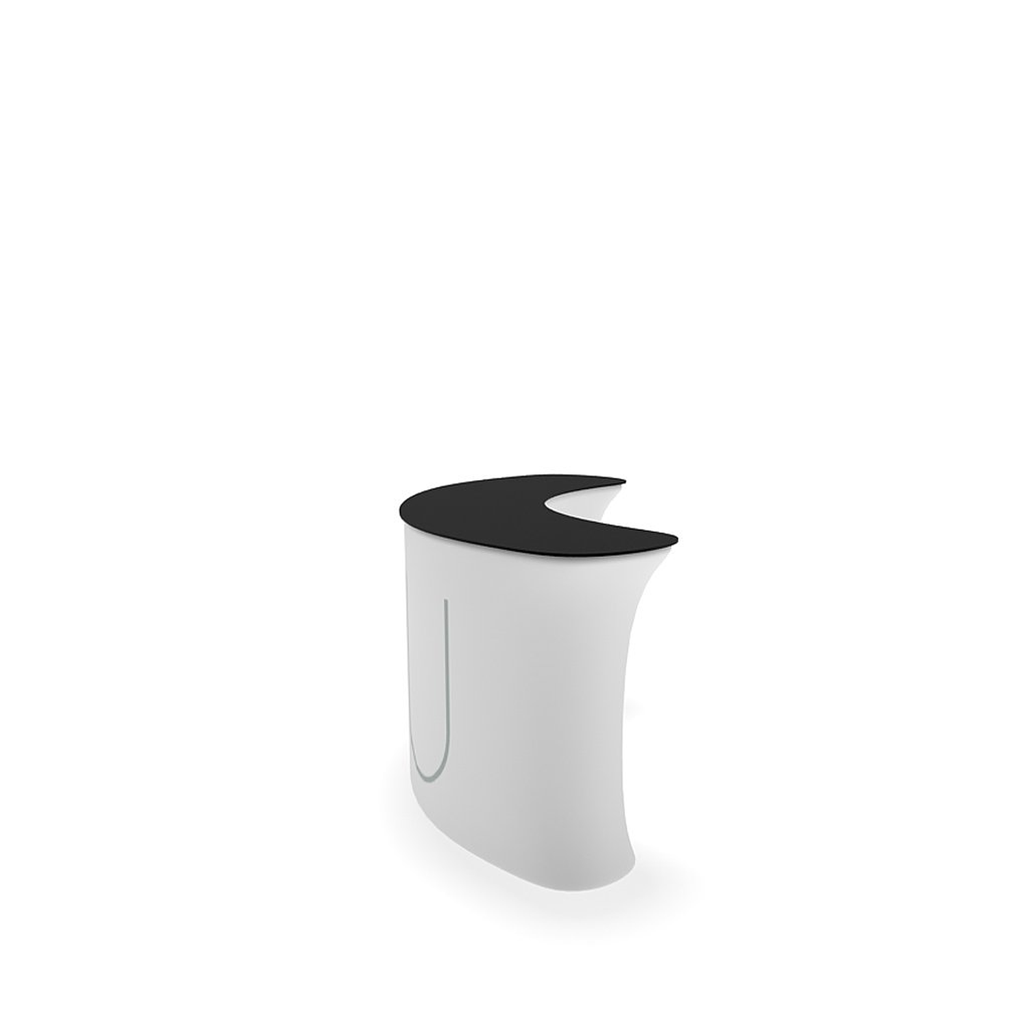 WaveLine InfoDesk Counter - Concave Curved - 88.8" x 33.6" x 39.4" - Image 8