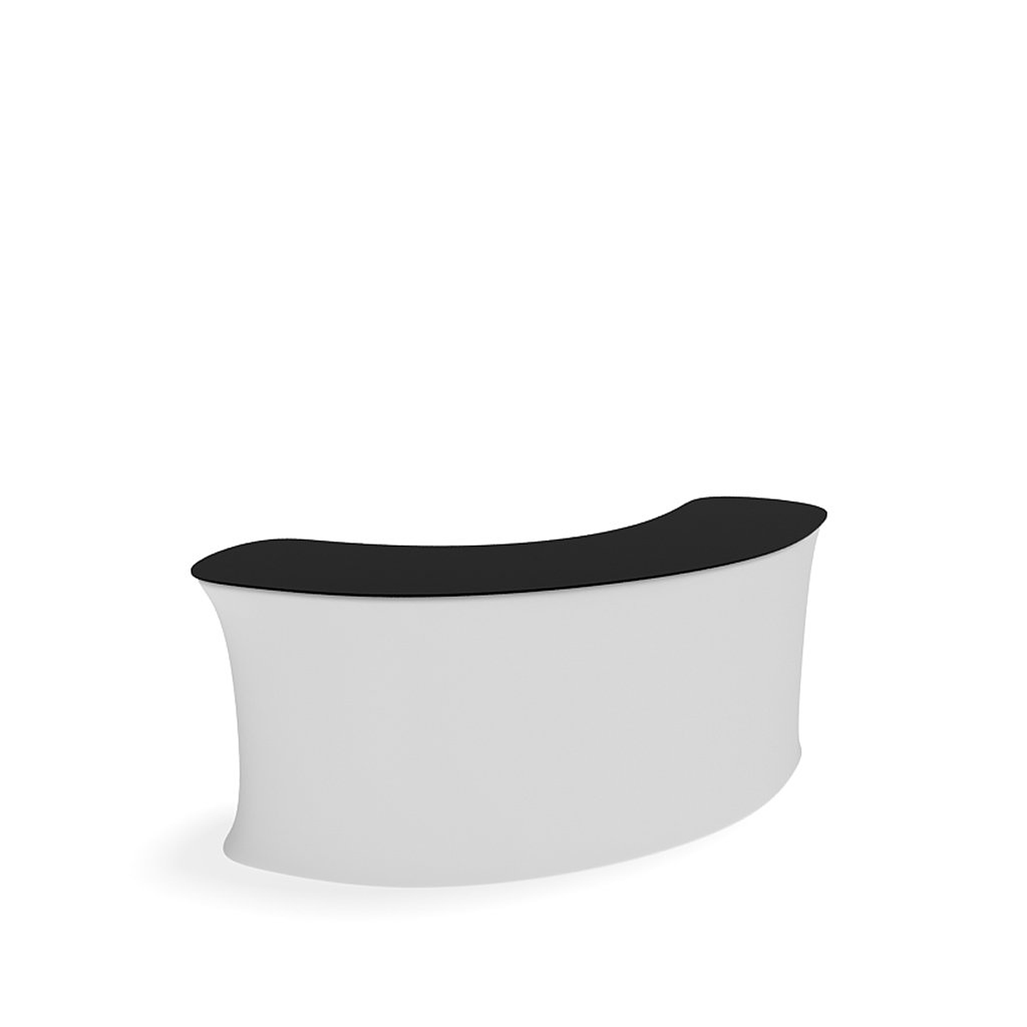 WaveLine InfoDesk Counter - Convex Curved - 88.8" x 33.6" x 39.4" - Image 2