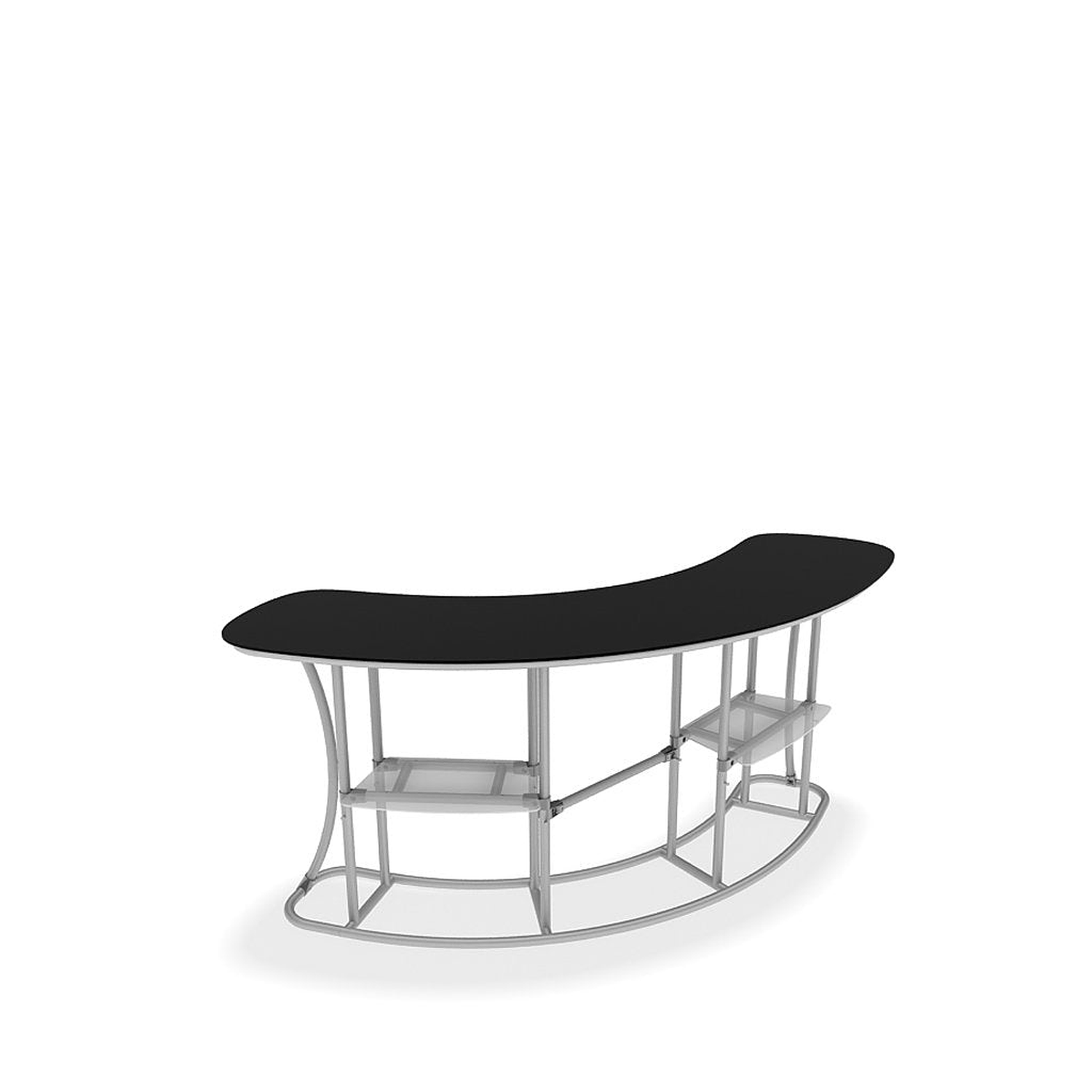 WaveLine InfoDesk Counter - Convex Curved - 88.8" x 33.6" x 39.4" - Image 6