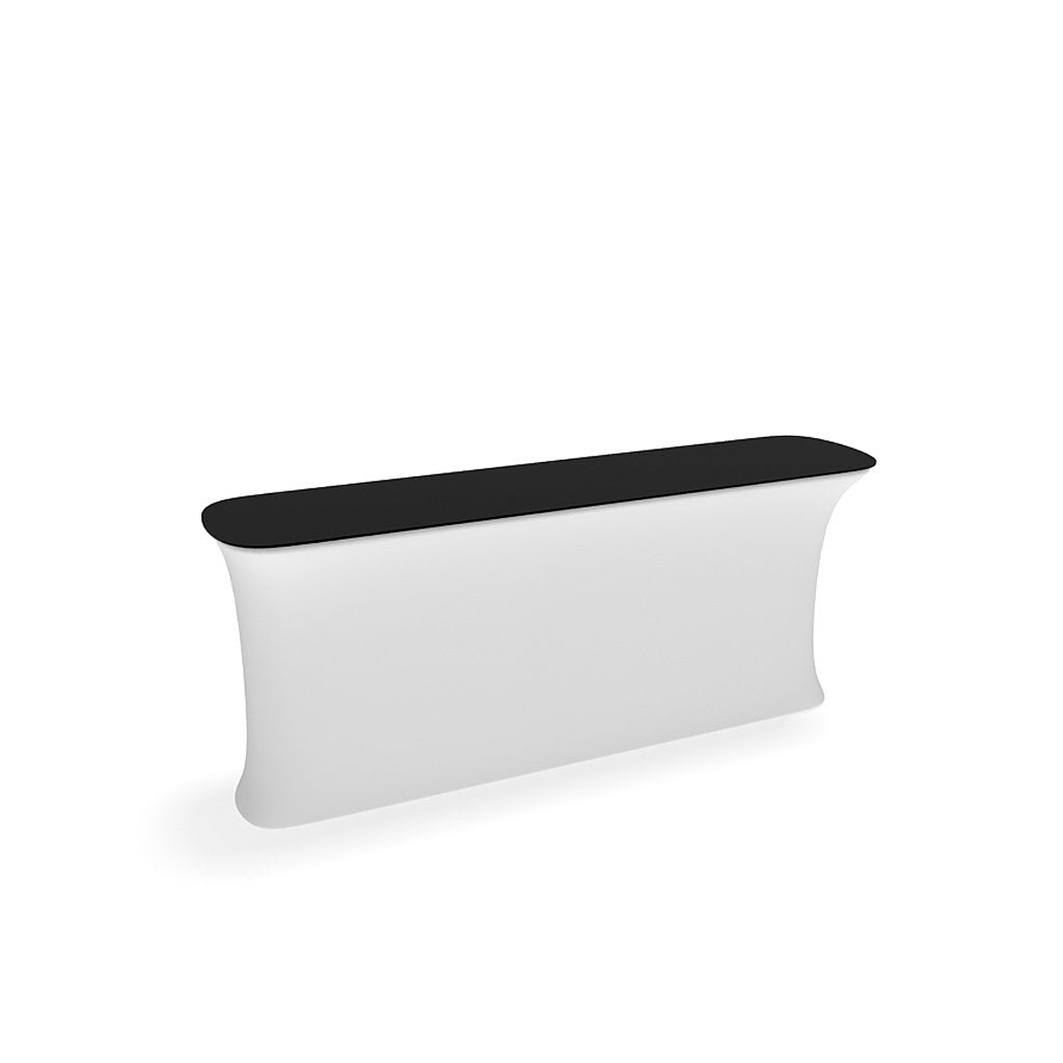 WaveLine InfoDesk Counter - Straight - 92.6" x 19.2" x 39.4" - Image 2