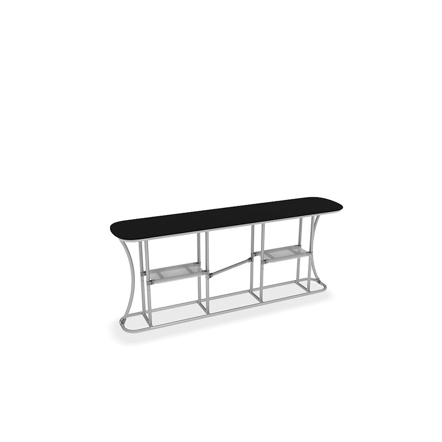 WaveLine InfoDesk Counter - Straight - 92.6" x 19.2" x 39.4" - Image 5